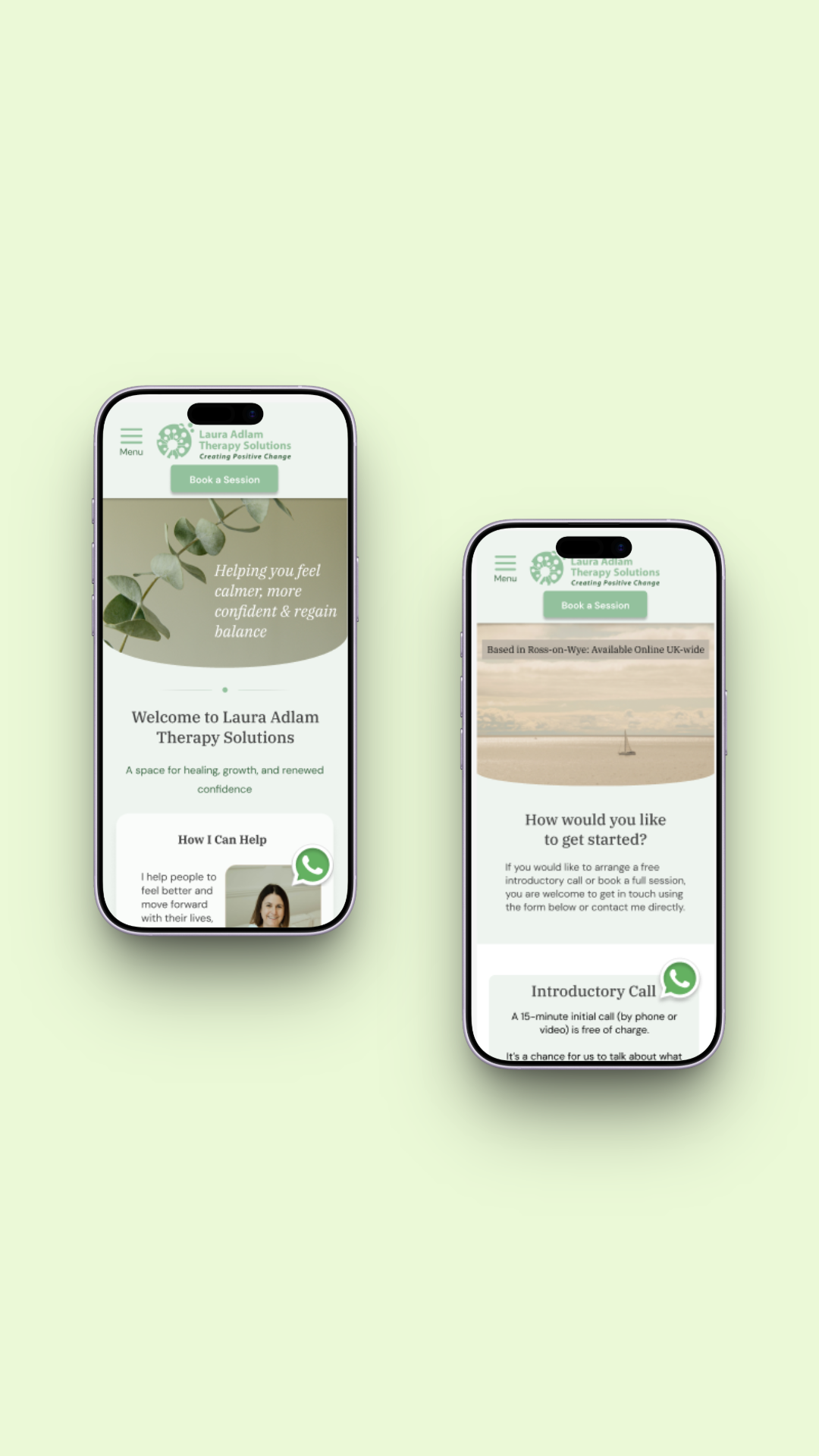 Therapy Business Website Redesign