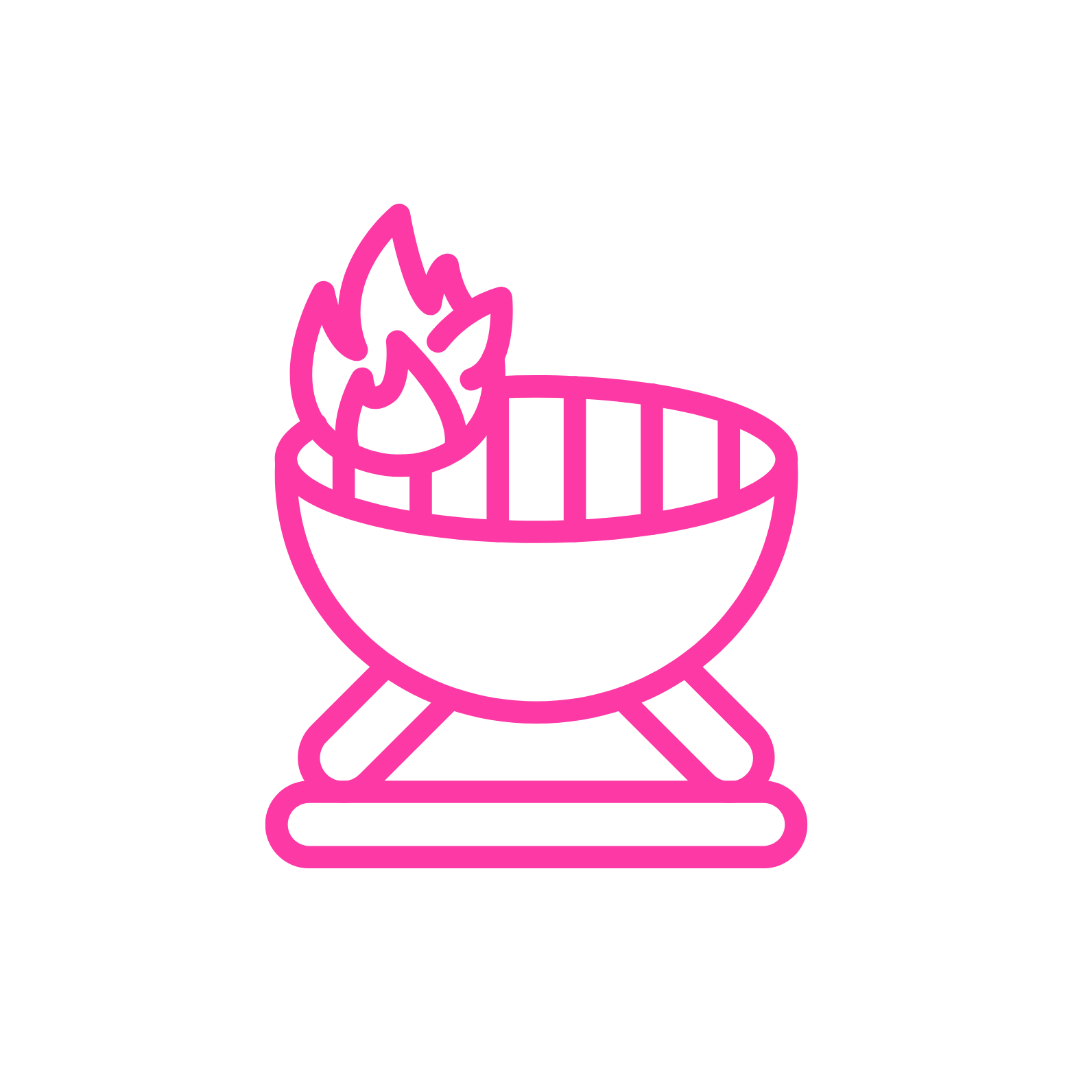 Outline of a barbecue