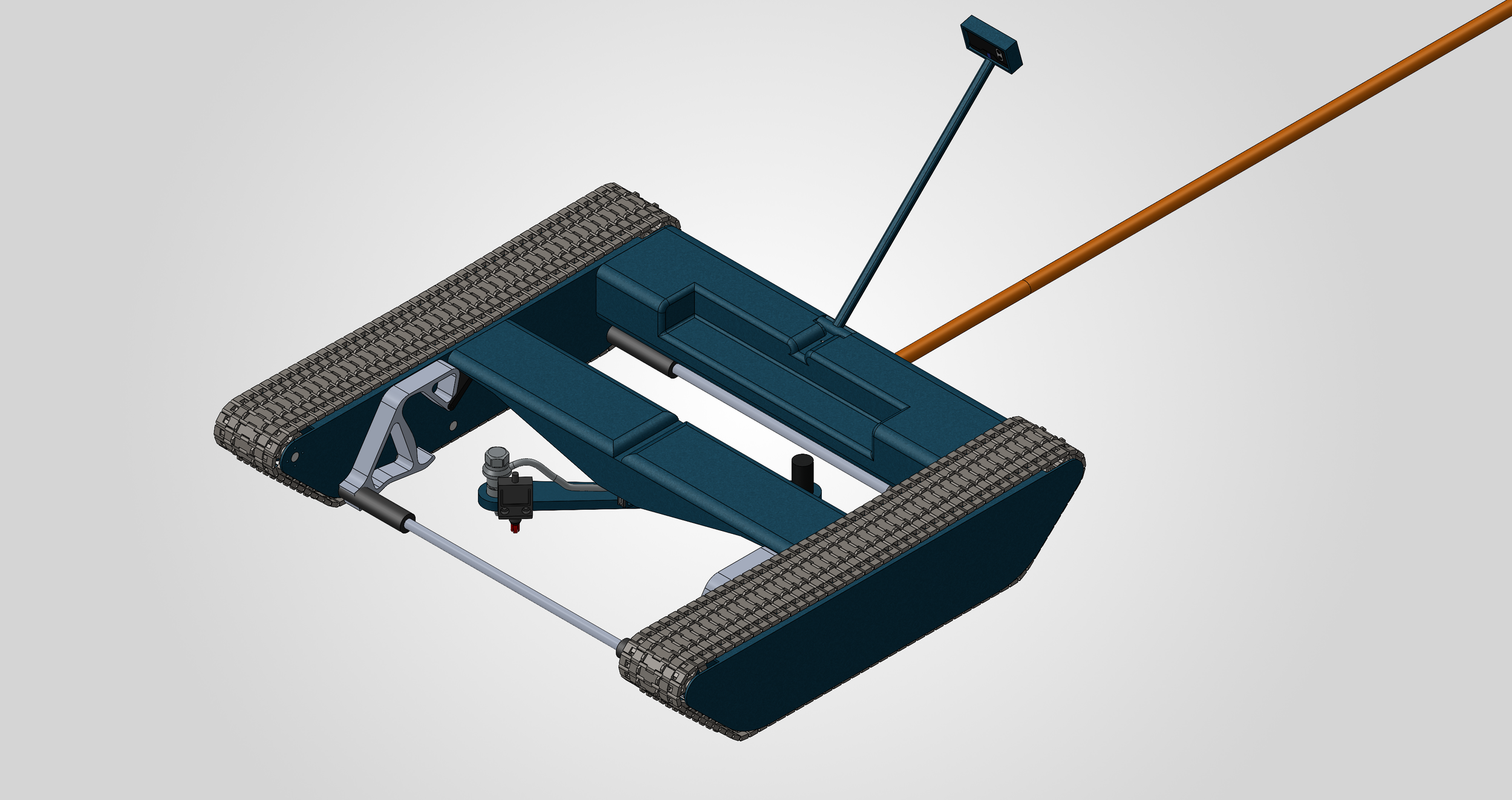 Ventvortex in it's driving configuration with high-pressure hose attached.