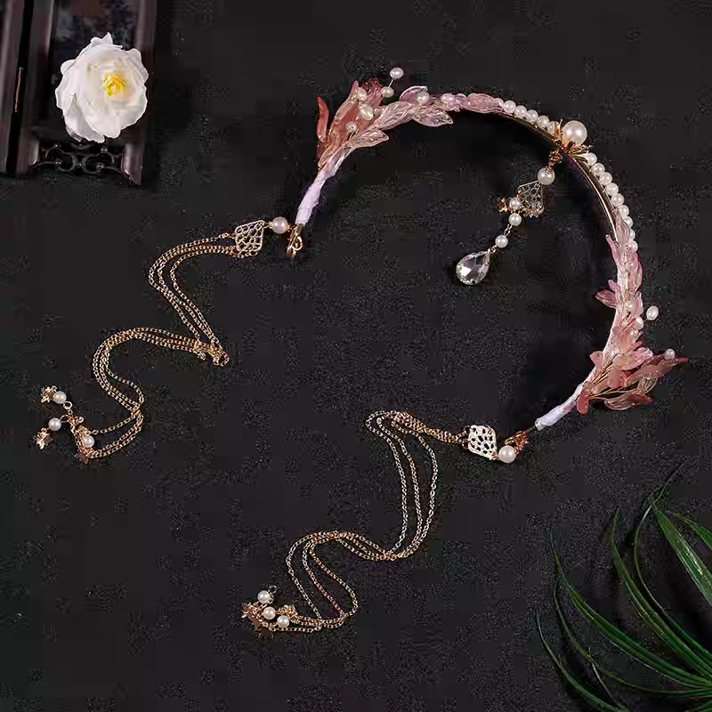 Flying-Flower Long-Tassel Hairpin Hoop