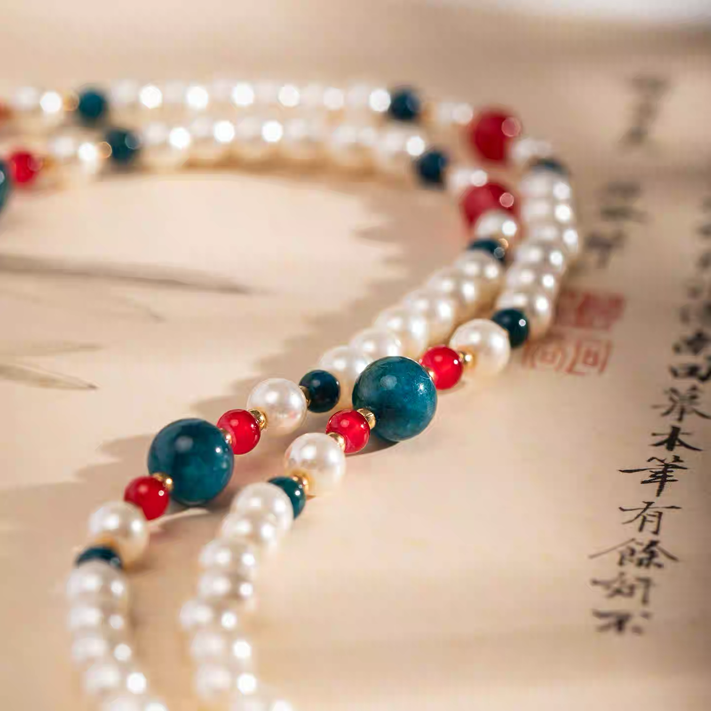 Cloisonné Butterfly Pendant Long Yingluo - "Verdant Dawn Hills"