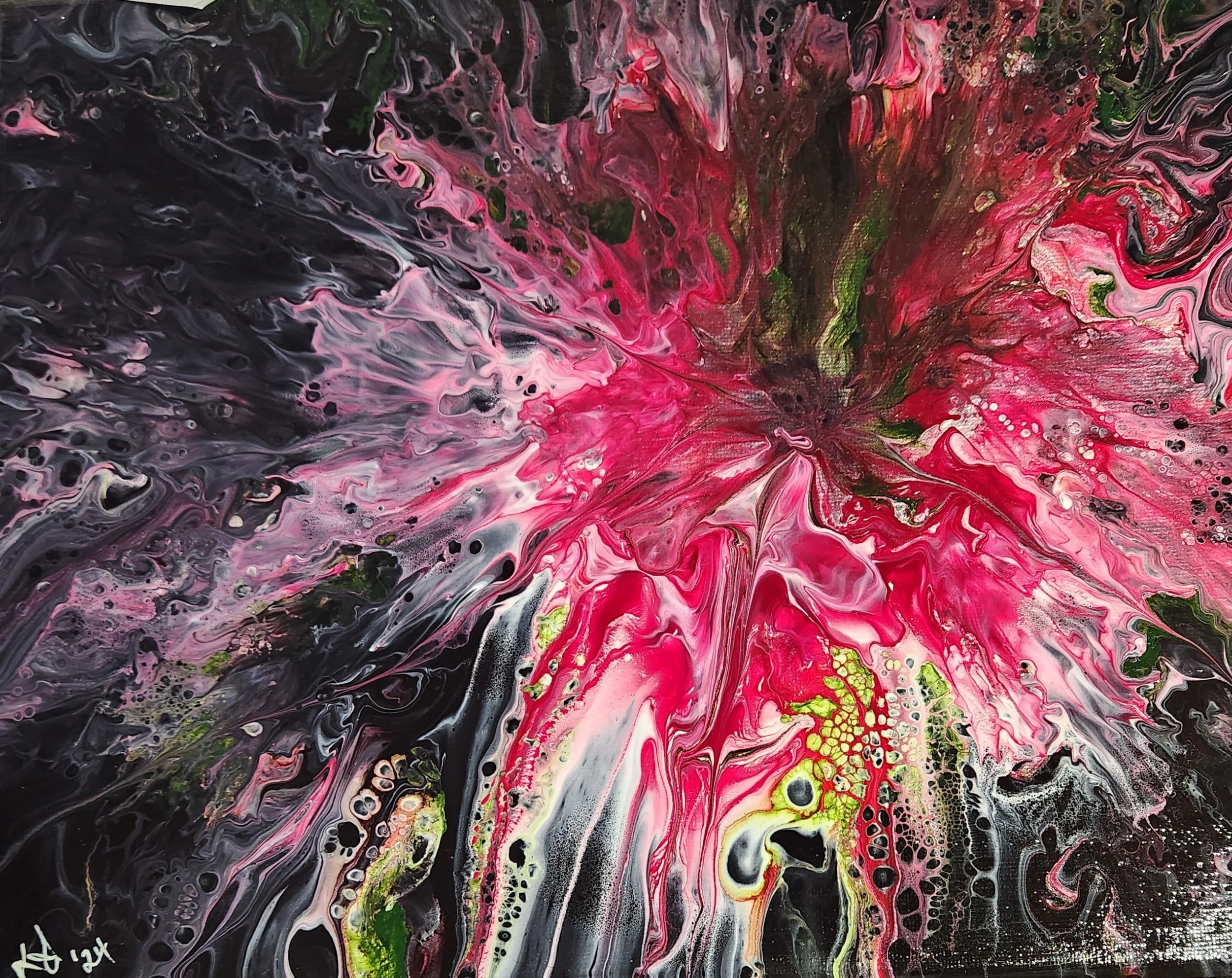 Blooming Amaryllis Canvas Art