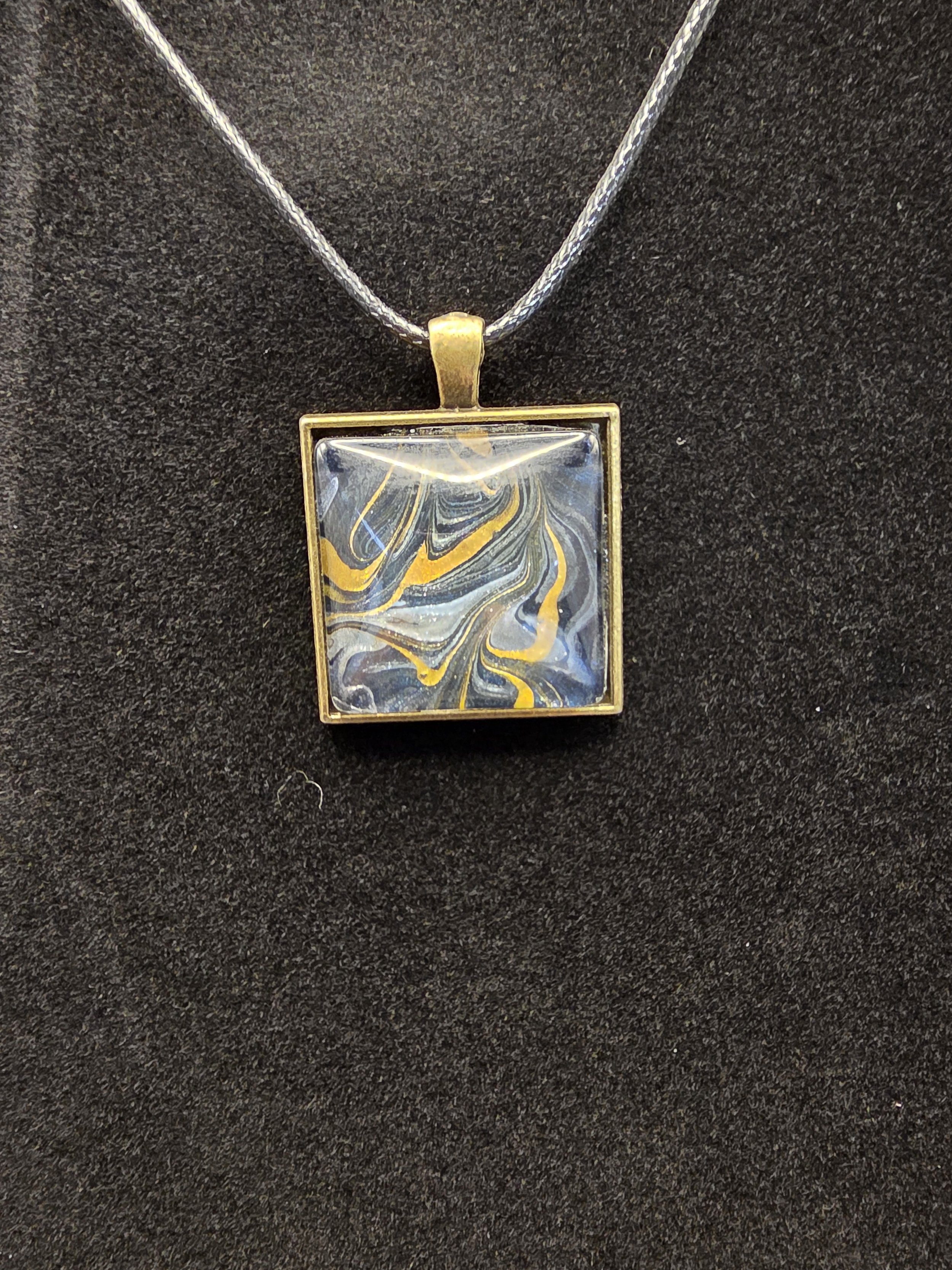 Square Bronze Necklace