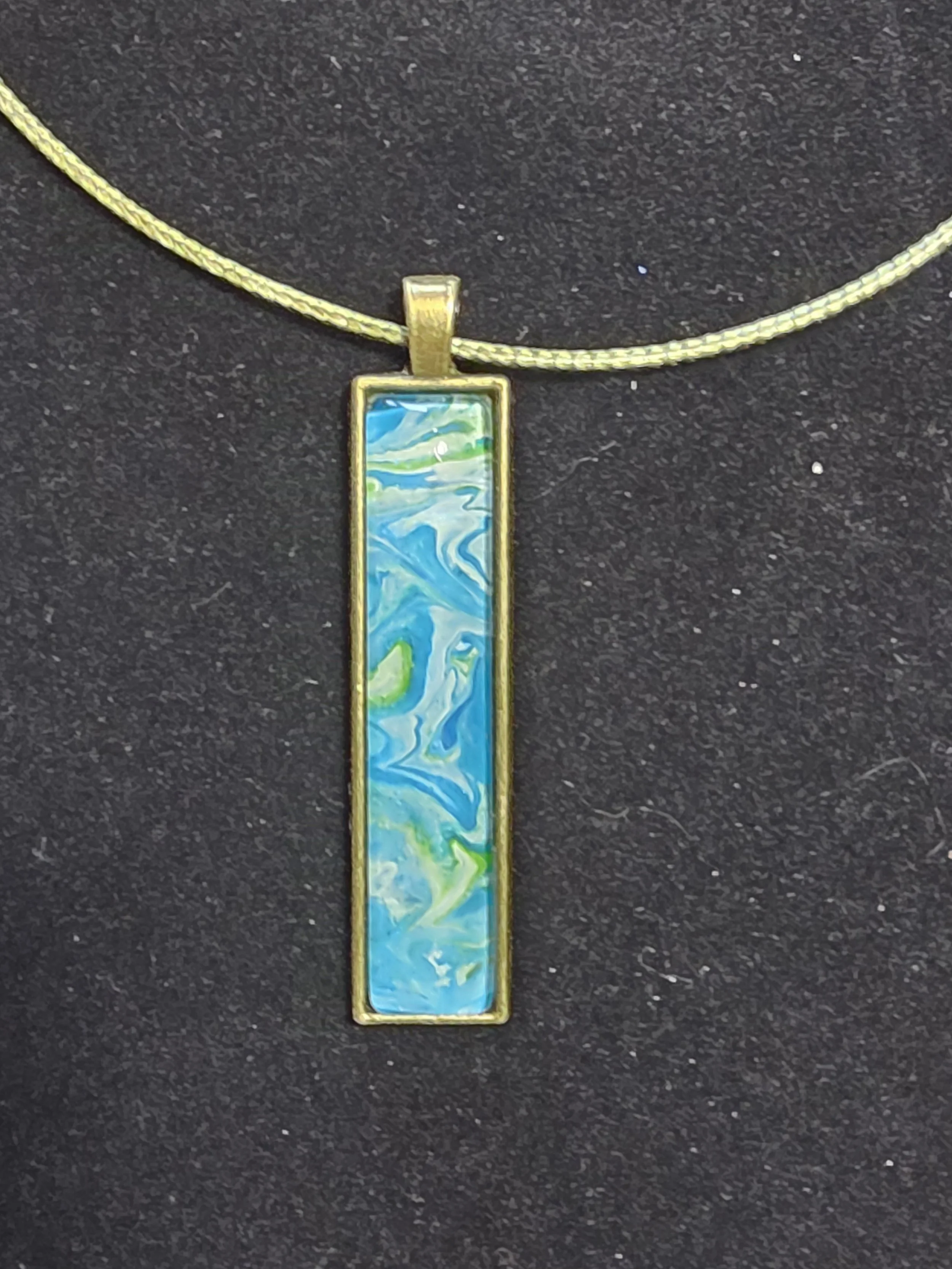 Ocean Dream Acrylic Paint Pendant