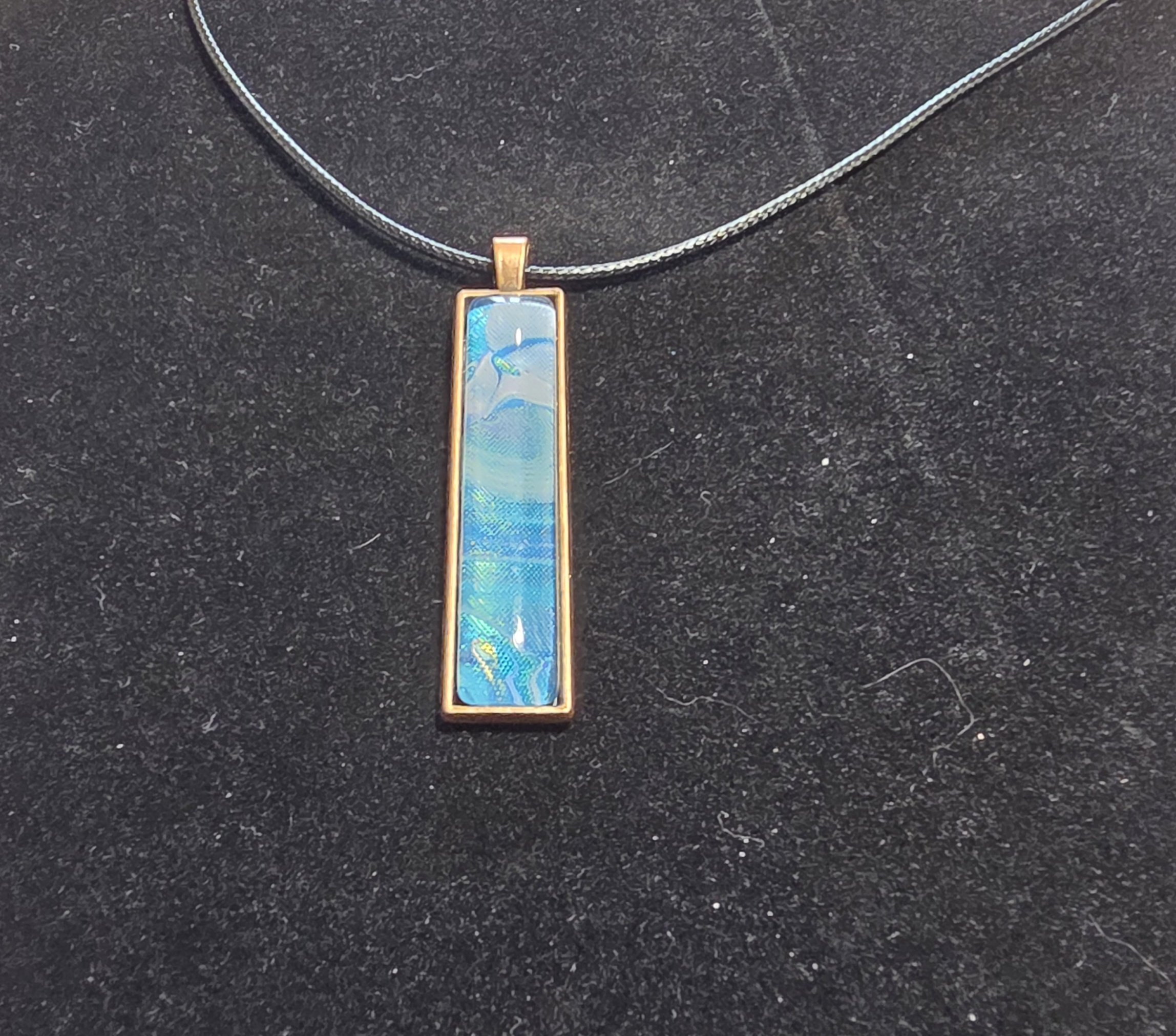 Ocean Serenity Pendant: Antique Gold