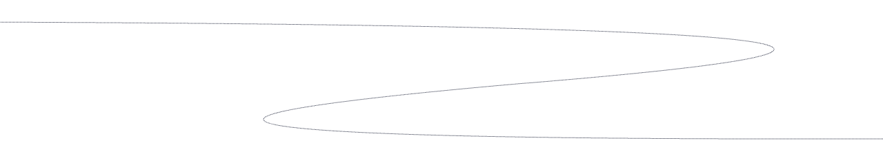 Curved dotted line resembling a star trail that is part of the branding identity of Aquila Landscapes Design & Build, a landscaping company in Denver, Colorado.