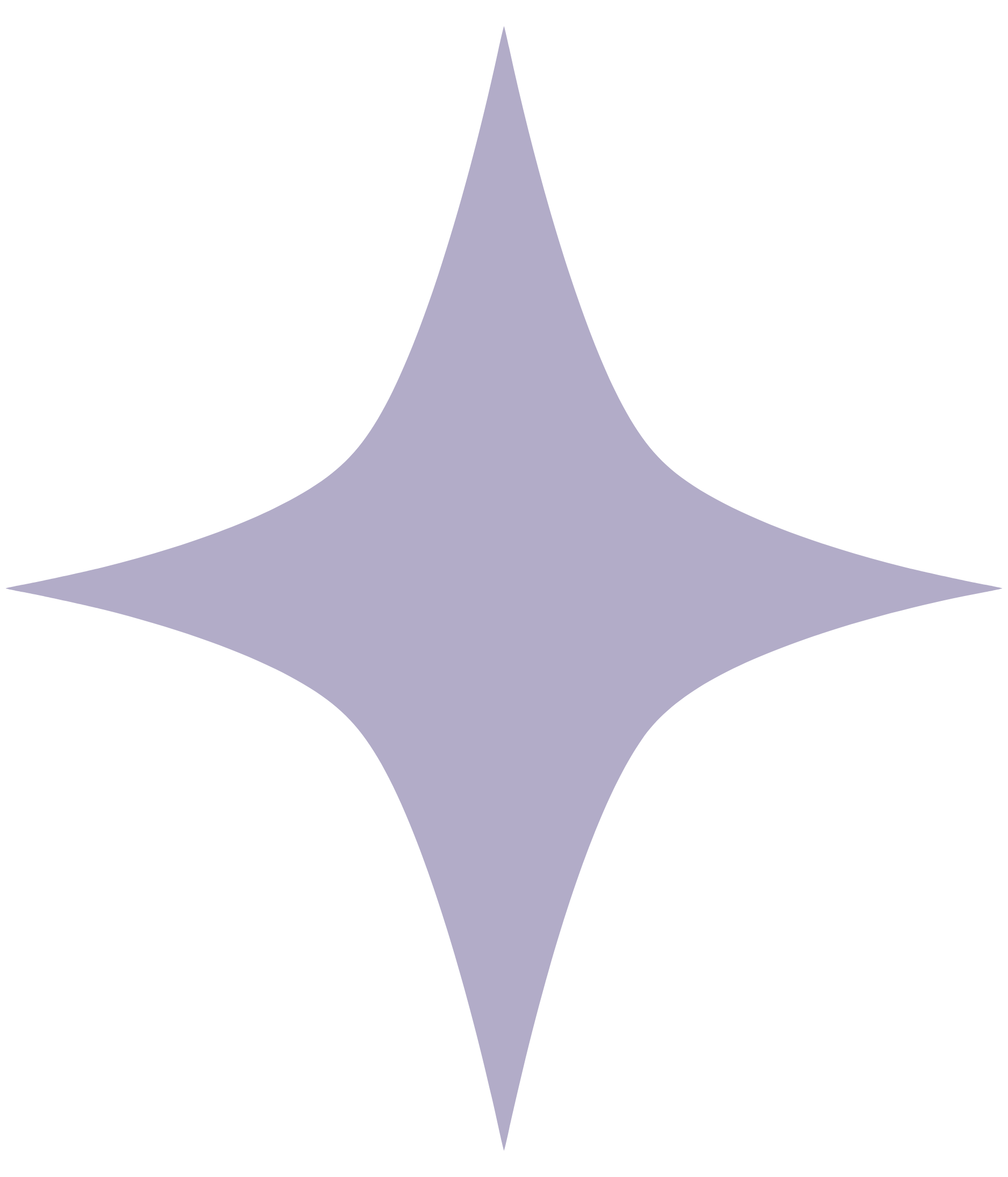 Four pointed light purple star that is part of the branding identity of Aquila Landscapes Design & Build, a landscaping company in Denver, Colorado.