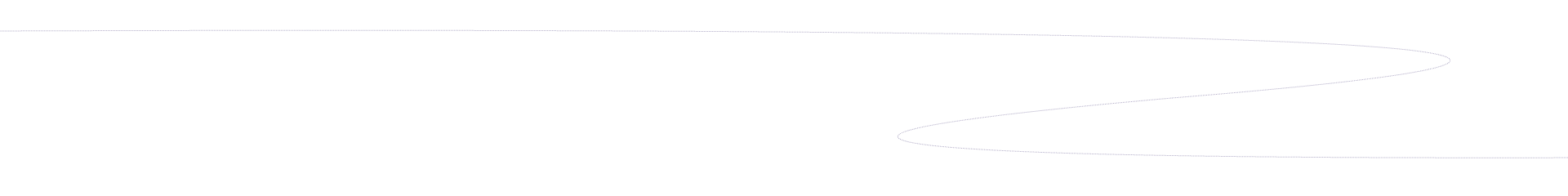 Curved dotted line resembling a star trail in the night sky that is part of the branding identity of Aquila Landscapes Design & Build, a landscaping company in Denver, Colorado.