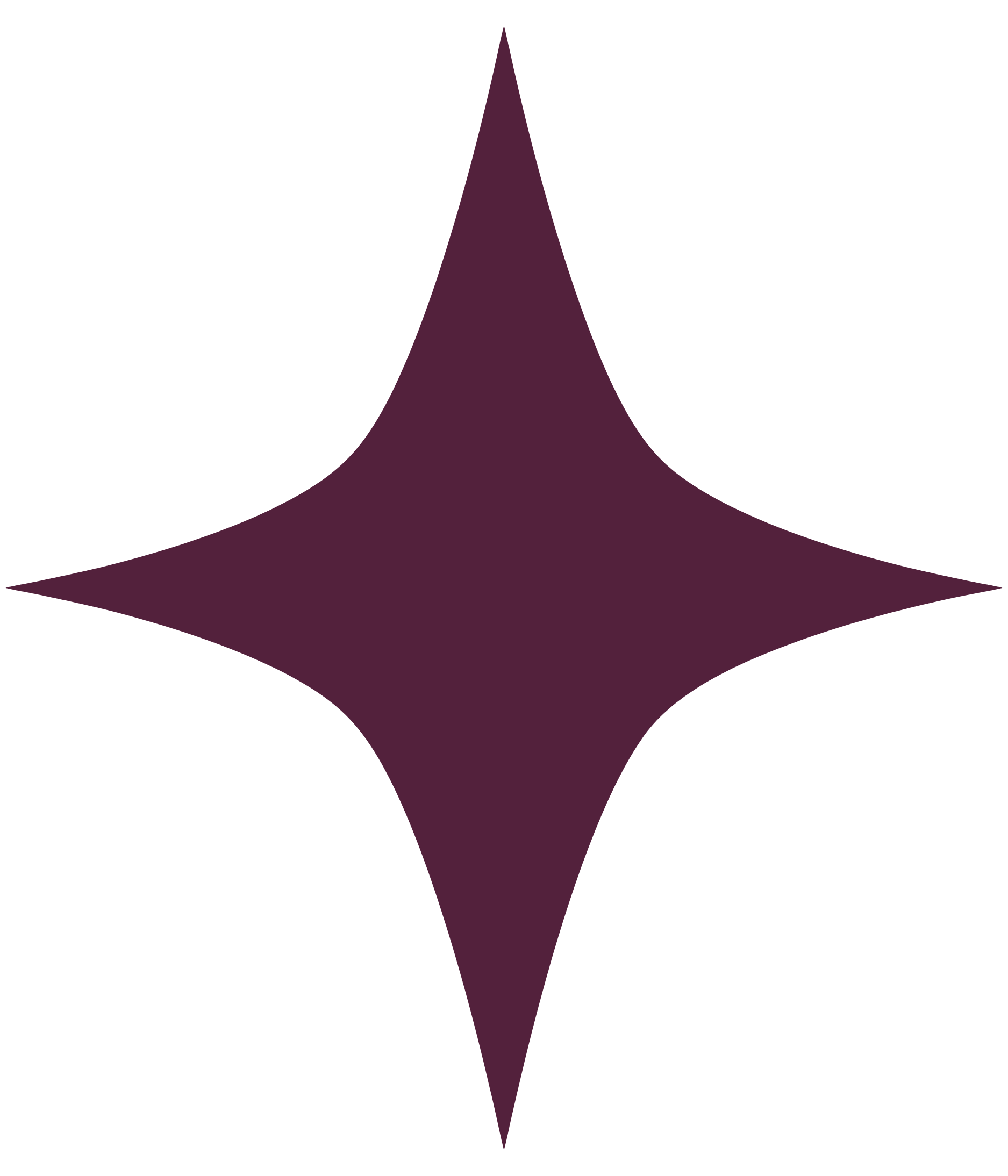 Four pointed magenta star that is part of the branding identity of Aquila Landscapes Design & Build, a landscaping company in Denver, Colorado.