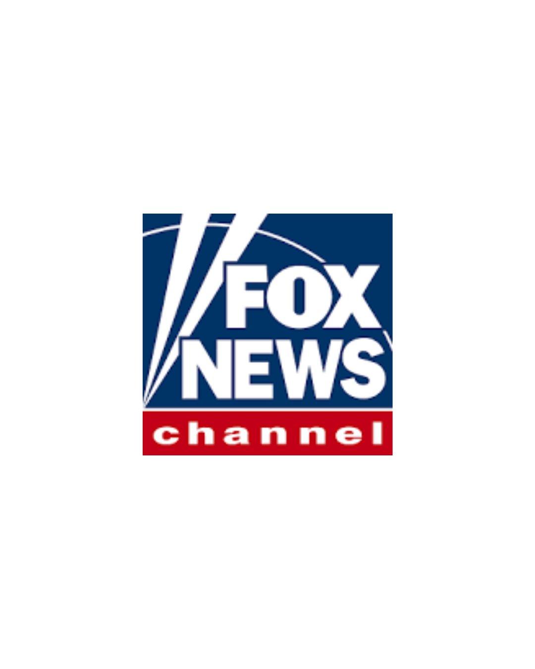 Logo of Fox News Channel with blue background, white text, and red banner reading 'channel'.