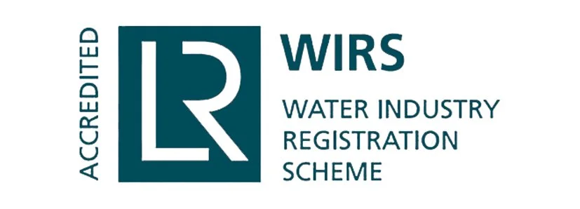 Logo of the Water Industry Registration Scheme (WIRS).