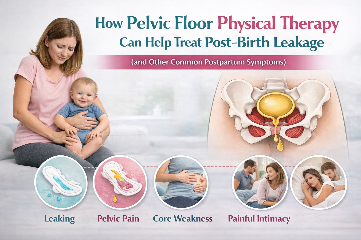 How Pelvic Floor Physical Therapy Can Help Treat Post‑Birth Leakage (and Other Common Postpartum Symptoms)
