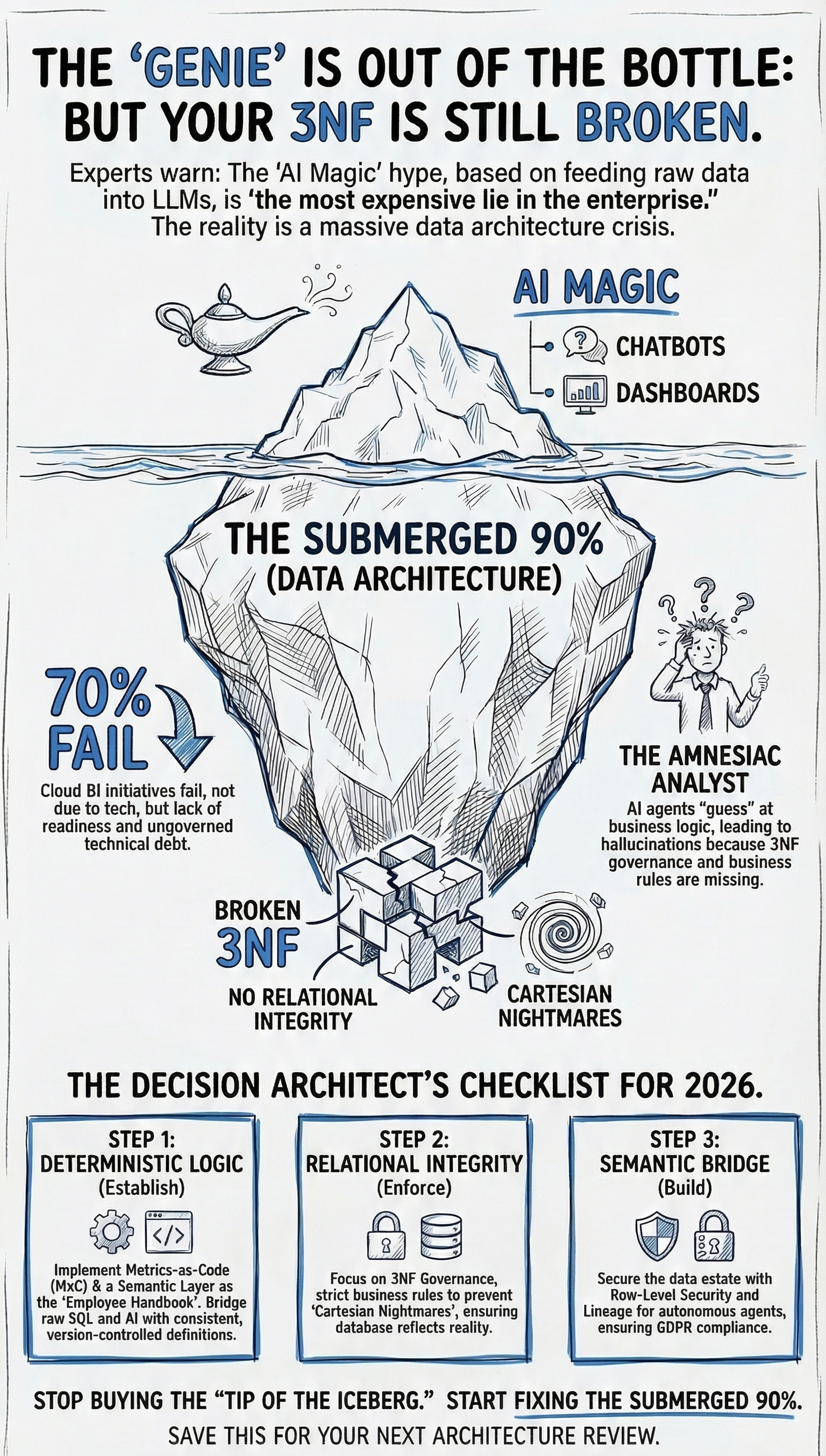 𝗧𝗵𝗲 "𝗚𝗲𝗻𝗶𝗲" 𝗶𝘀 𝗼𝘂𝘁 𝗼𝗳 𝘁𝗵𝗲 𝗯𝗼𝘁𝘁𝗹𝗲: 𝗯𝘂𝘁 𝘆𝗼𝘂𝗿 𝟯𝗡𝗙 𝗶𝘀 𝘀𝘁𝗶𝗹𝗹 𝗯𝗿𝗼𝗸𝗲𝗻.