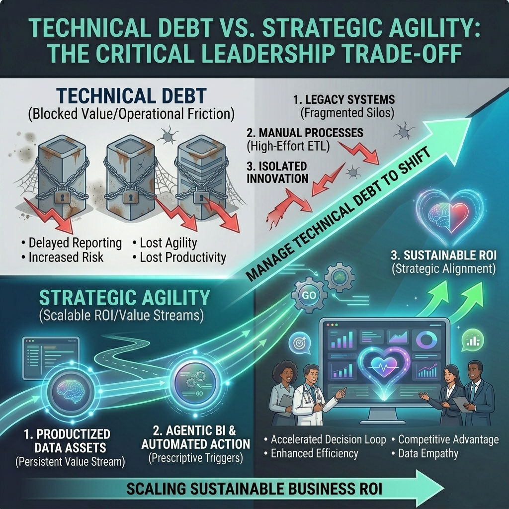 𝗧𝗲𝗰𝗵𝗻𝗶𝗰𝗮𝗹 𝗗𝗲𝗯𝘁 𝘃𝘀. 𝗦𝘁𝗿𝗮𝘁𝗲𝗴𝗶𝗰 𝗔𝗴𝗶𝗹𝗶𝘁𝘆: 𝗧𝗵𝗲 𝗖𝗿𝘂𝗰𝗶𝗮𝗹 𝗟𝗲𝗮𝗱𝗲𝗿𝘀𝗵𝗶𝗽 𝗧𝗿𝗮𝗱𝗲-𝗼𝗳𝗳 𝗶𝗻 𝗖𝗿𝗶𝘁𝗶𝗰𝗮𝗹 𝗜𝗻𝗱𝘂𝘀𝘁𝗿𝗶𝗲𝘀