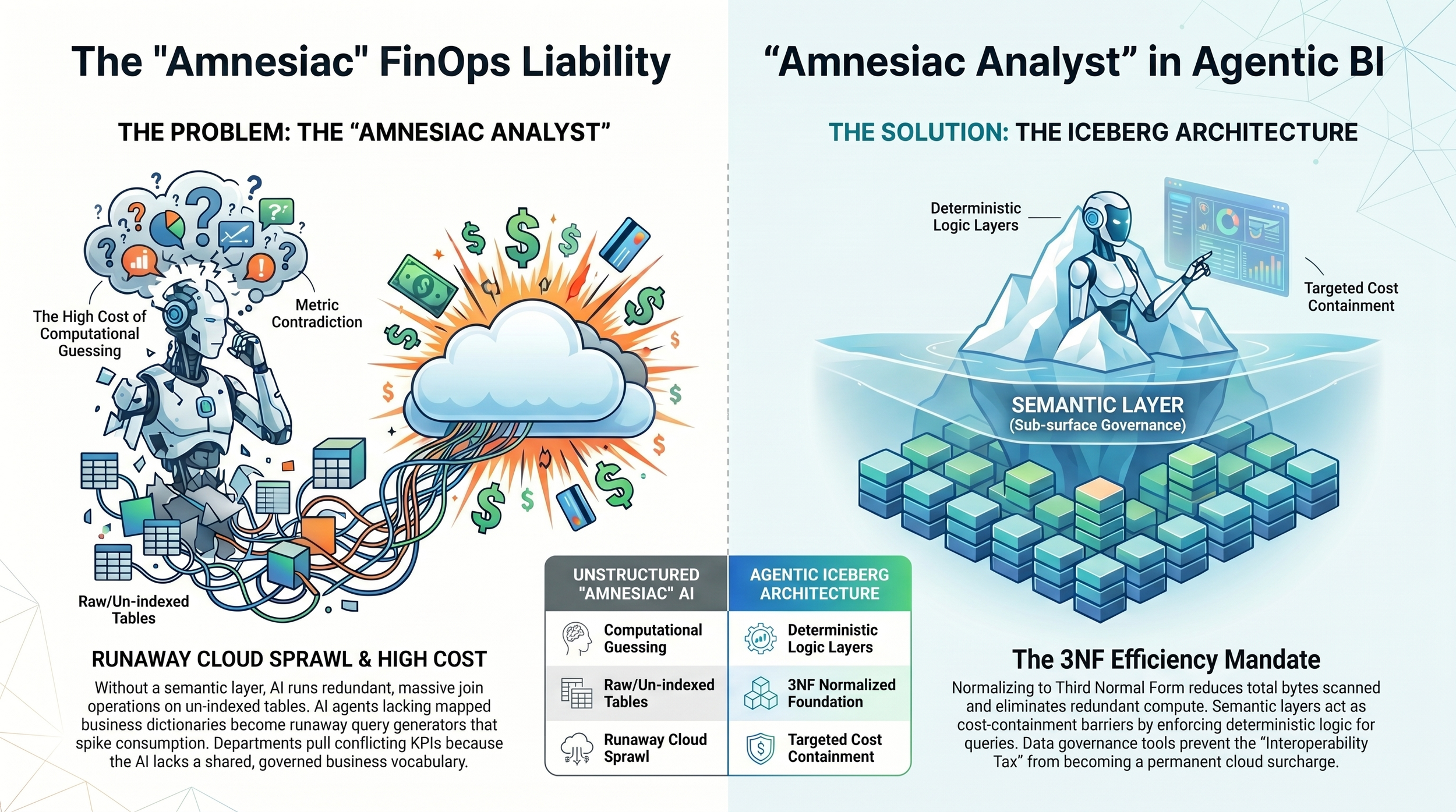 𝗧𝗵𝗲 𝗙𝗶𝗻𝗢𝗽𝘀 𝗥𝗲𝗮𝗹𝗶𝘁𝘆 𝗼𝗳 𝗔𝗴𝗲𝗻𝘁𝗶𝗰 𝗕𝗜: 𝗖𝘂𝗿𝗶𝗻𝗴 𝘁𝗵𝗲 𝗔𝗺𝗻𝗲𝘀𝗶𝗮𝗰 𝗔𝗻𝗮𝗹𝘆𝘀𝘁