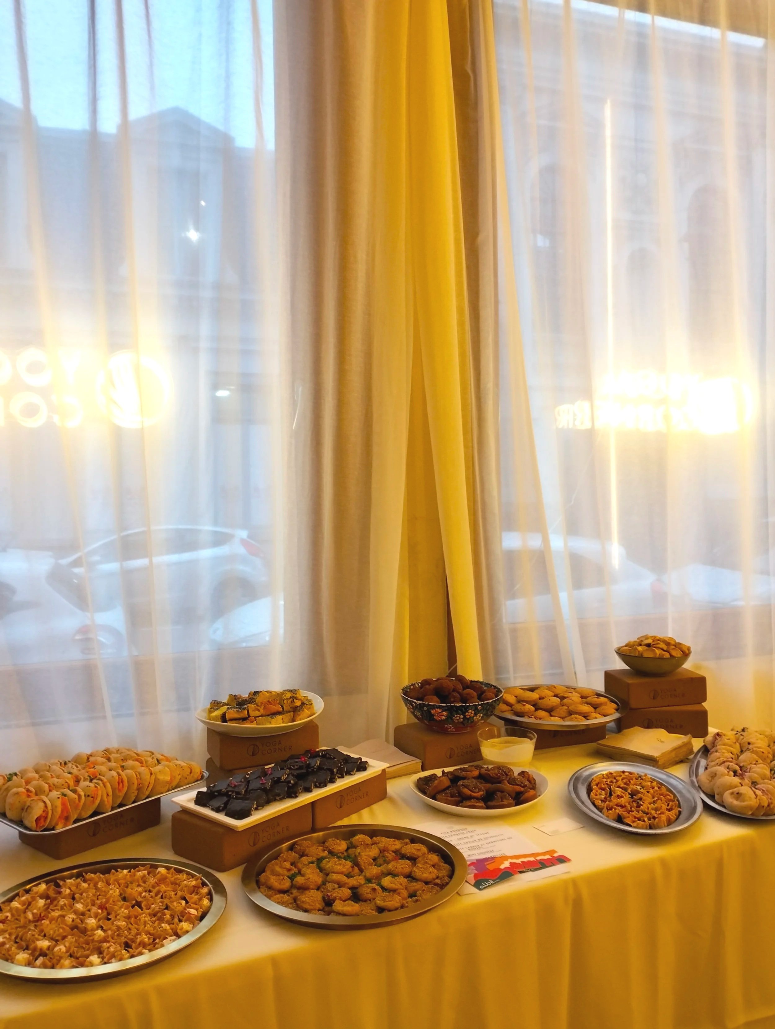 Buffet traiteur anniversaire studio de yoga