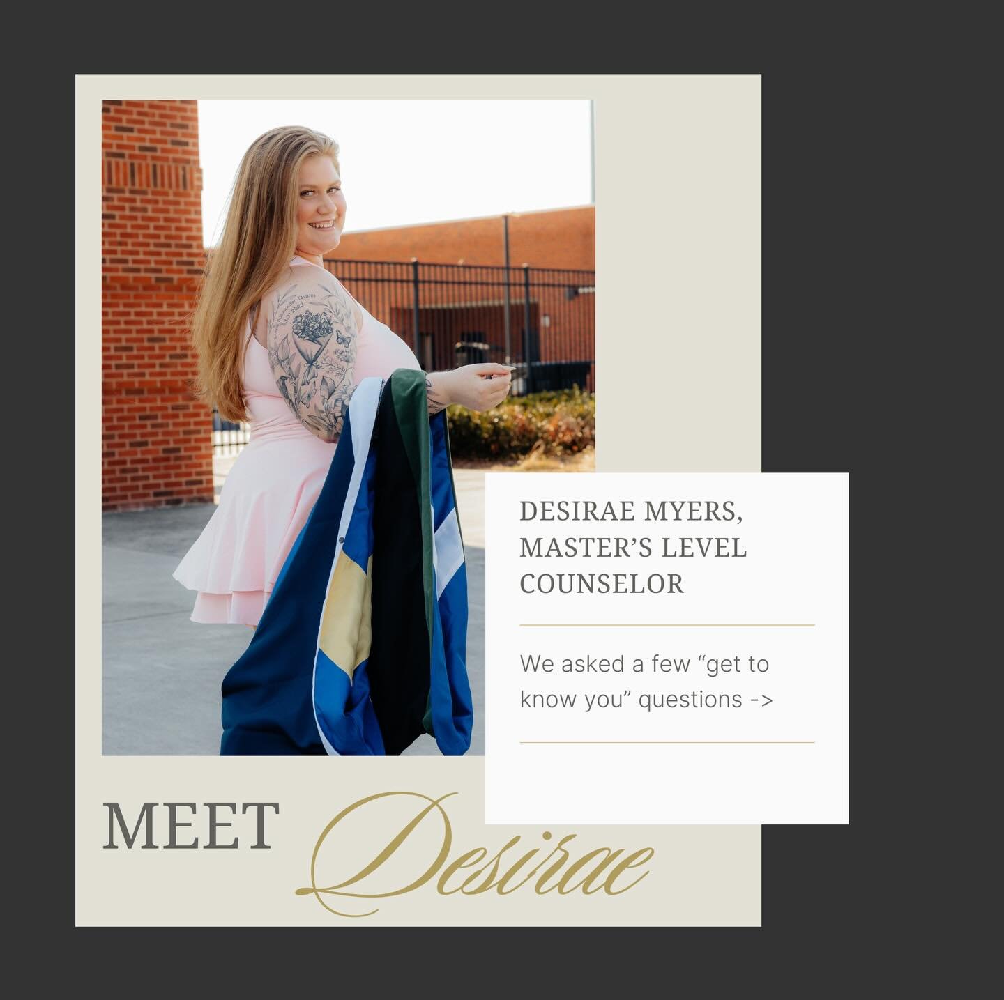 We are so excited to have Desirae on our team!