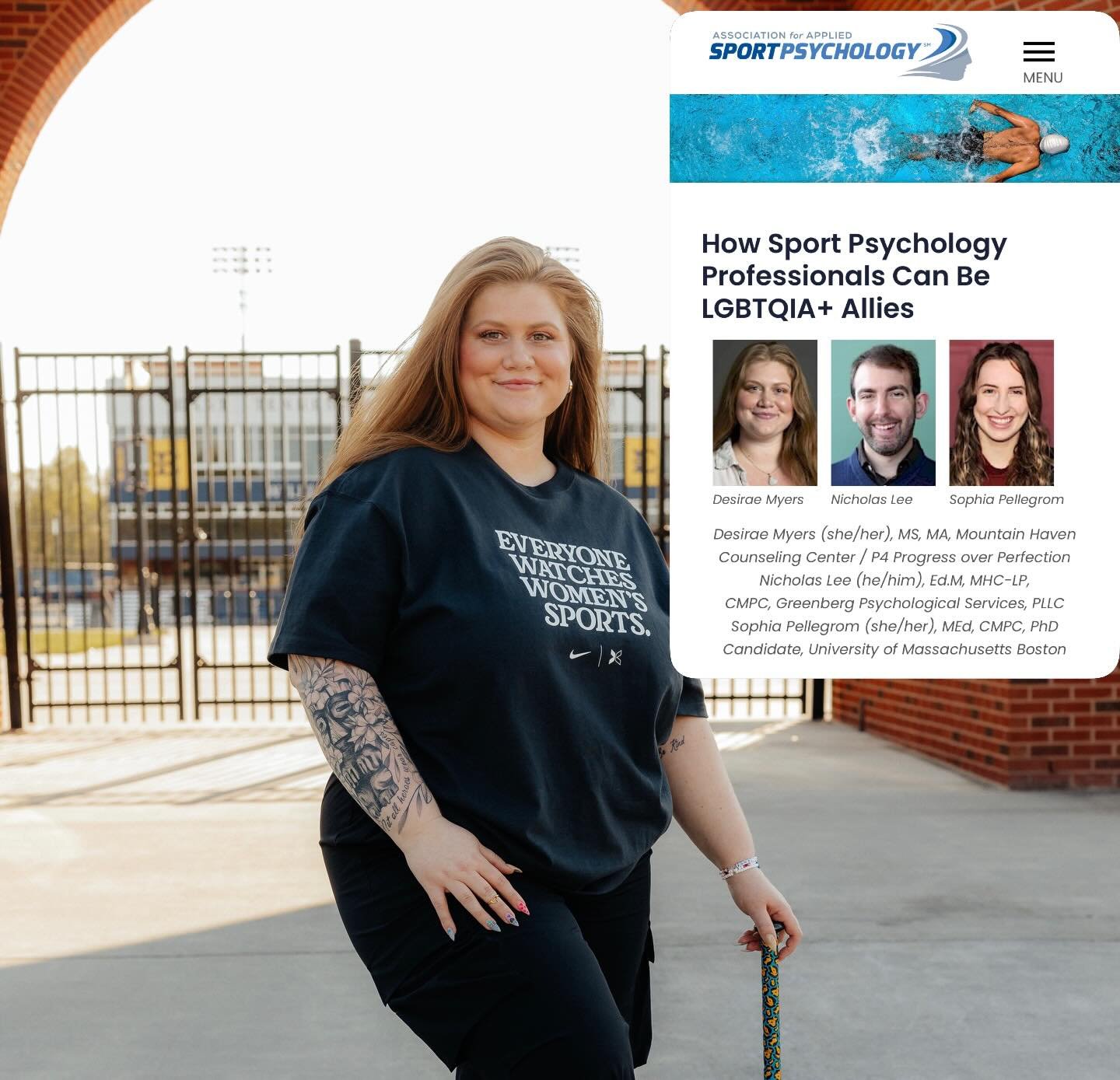 🌈🏳️&zwj;🌈 Happy Pride Month! 🌈🏳️&zwj;🌈Our very own Desirae Myers helped write an article on being an ally in sports spaces! Check it out!