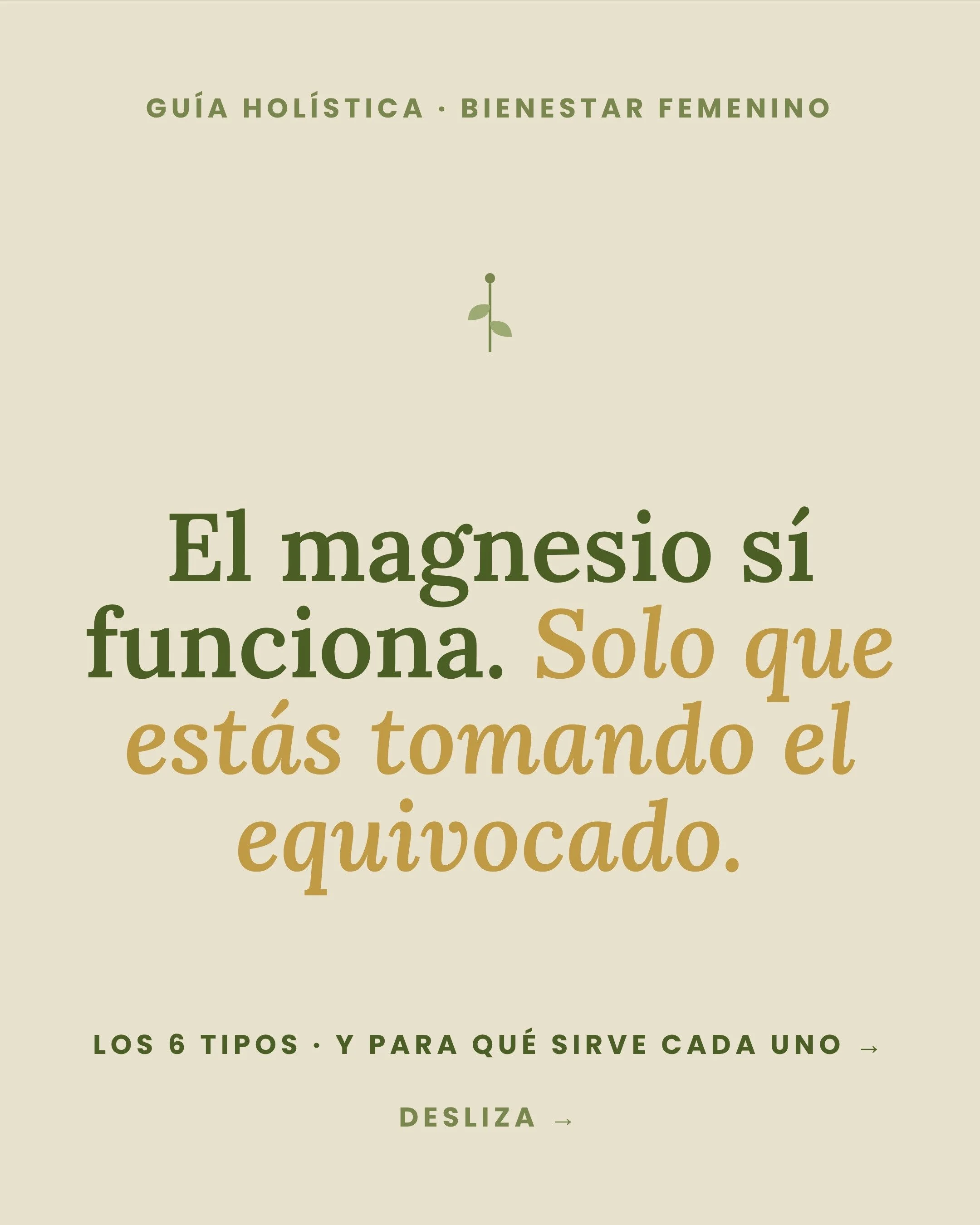 Cada magnesio es diferente. Uno te ayuda a dormir, otro a digerir, otro a tener energ&iacute;a,etc &hellip; y si llevas tiempo tomando el que no es, con raz&oacute;n no sientes nada. Ac&aacute; te resumo mis favoritos.

#bienestarfemenino #saludhormo