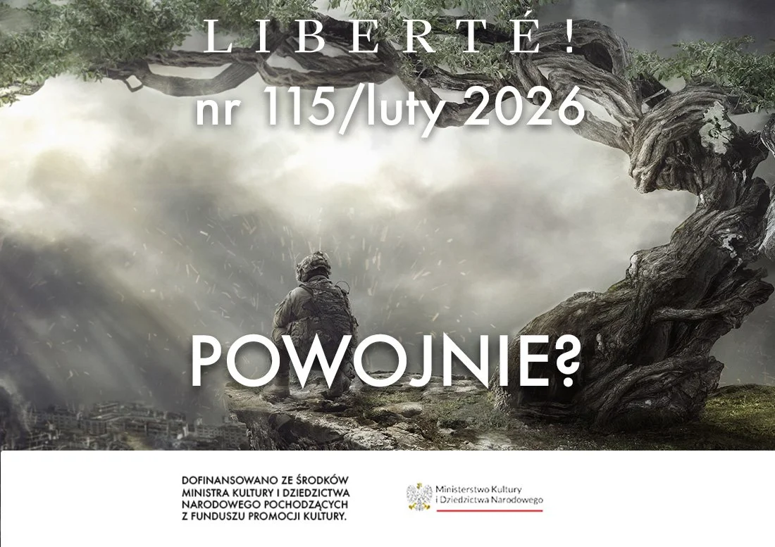 “After the War?” Cover for Liberte! (Issue 115, February 2026)