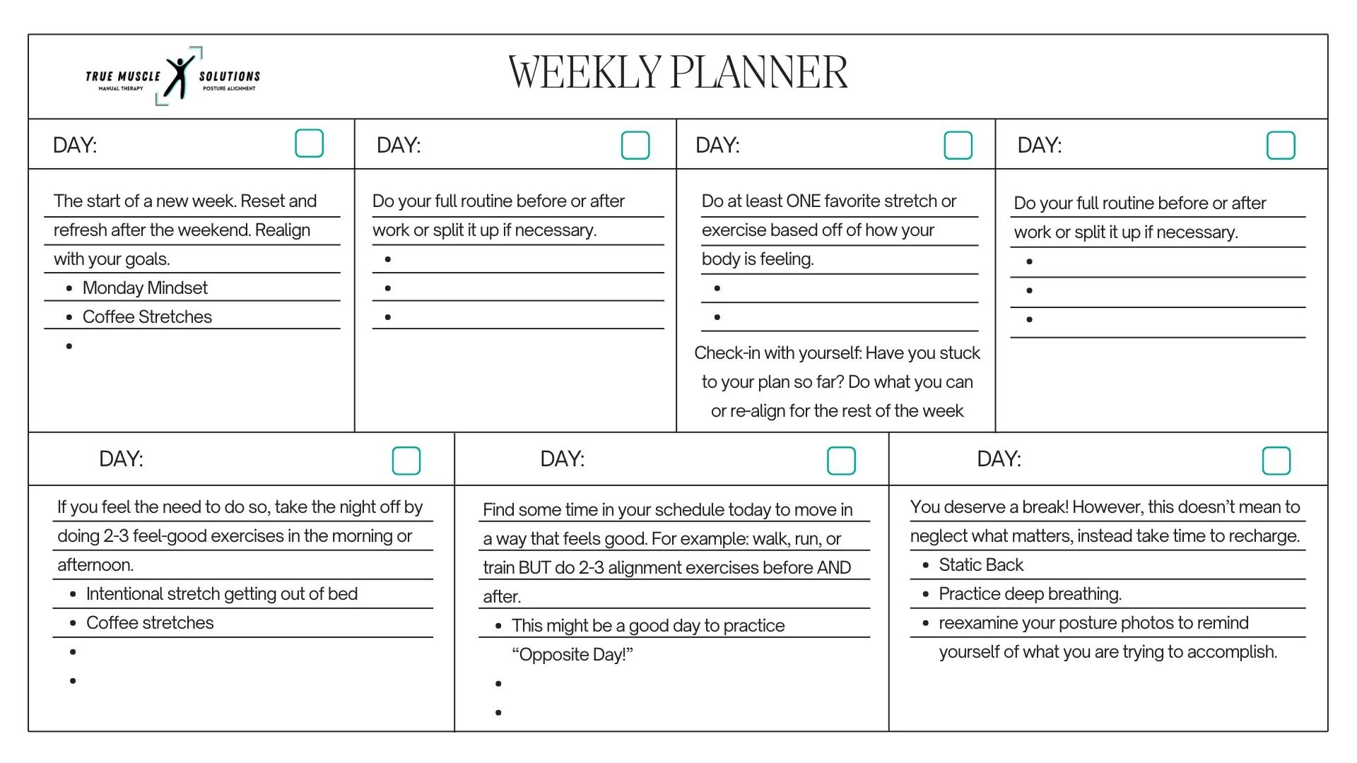 Weekly Planner Guide