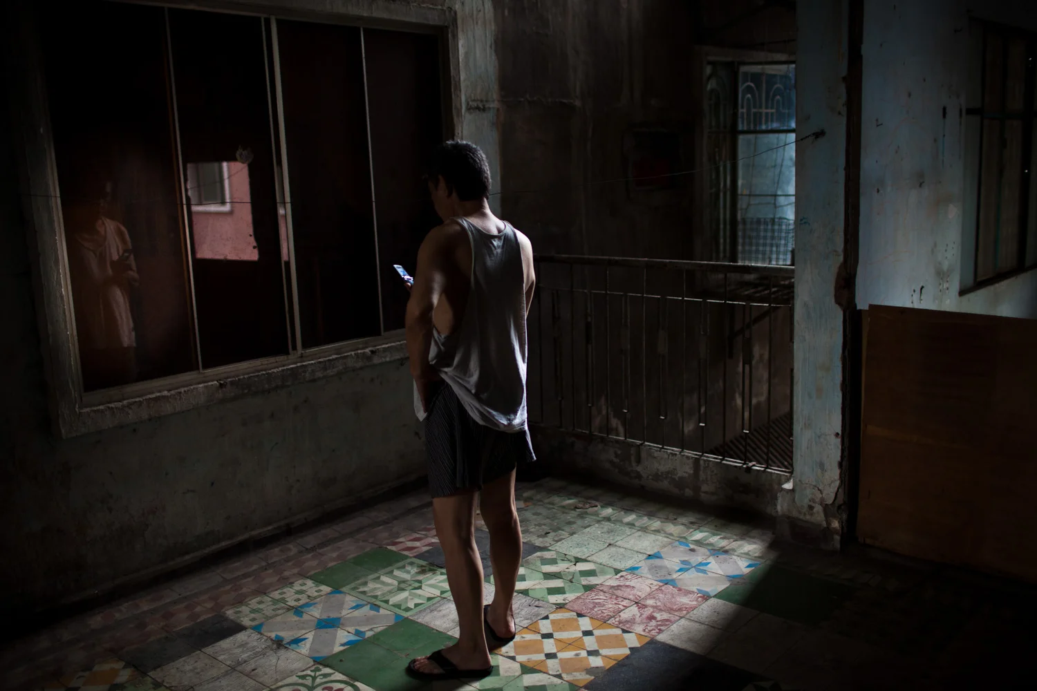 Saigon old apartments