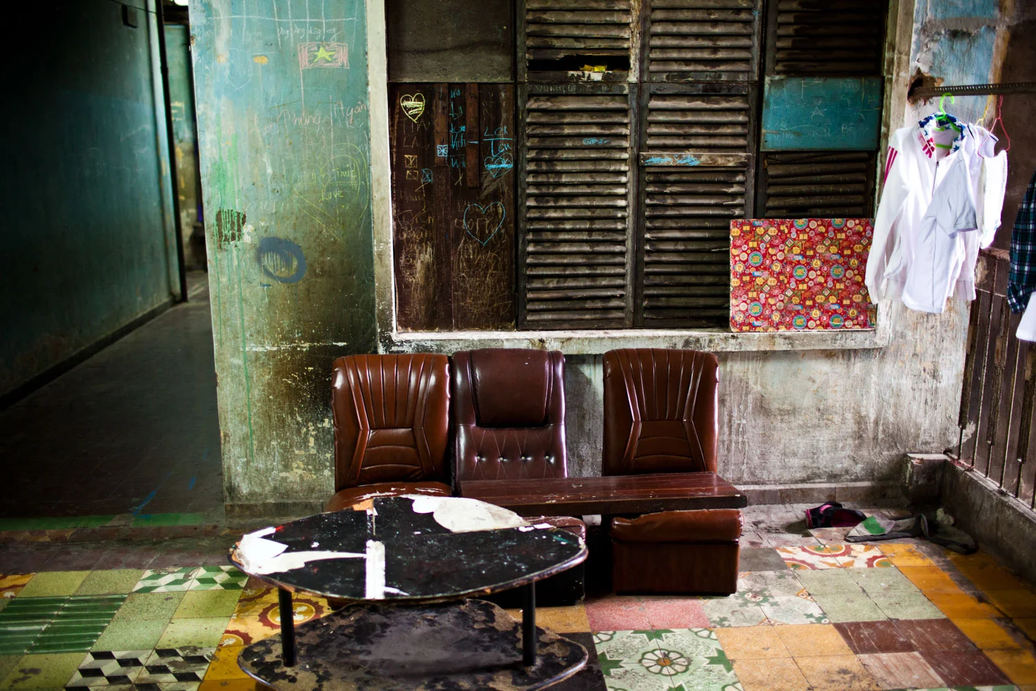 Saigon old apartments