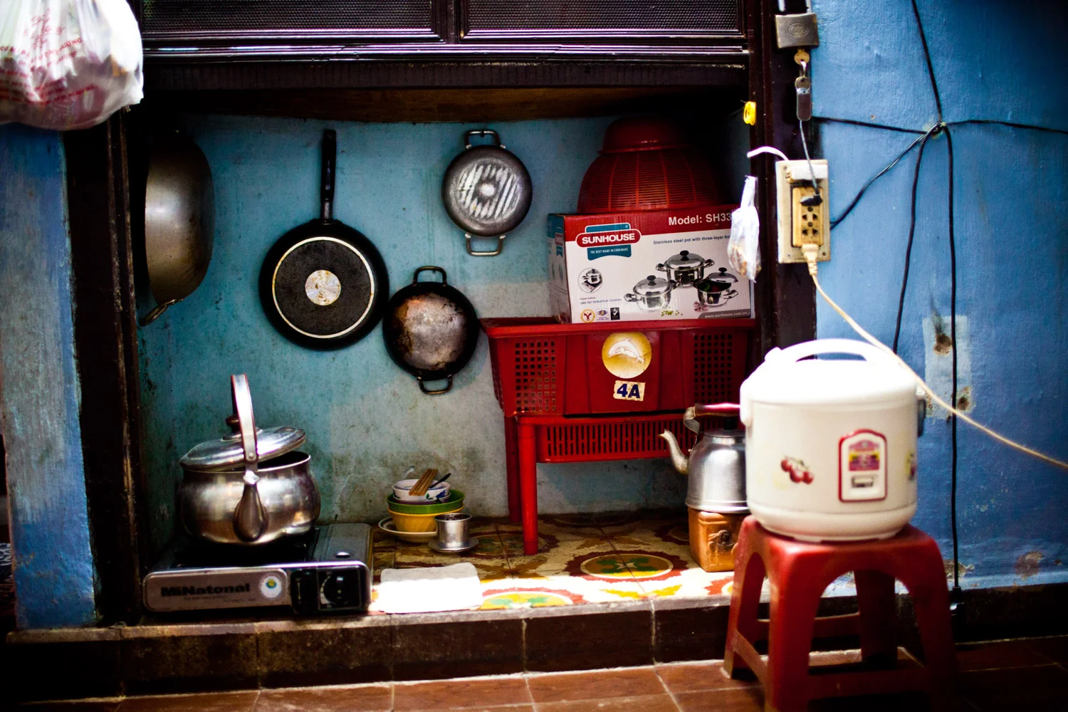 Saigon old apartments