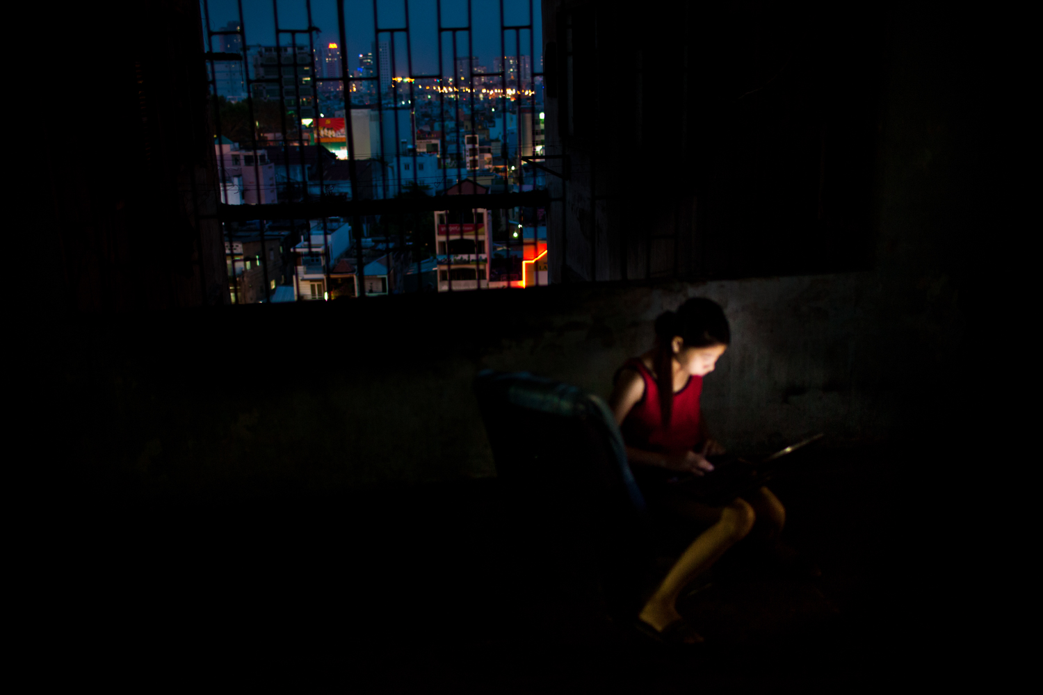 Saigon old apartments