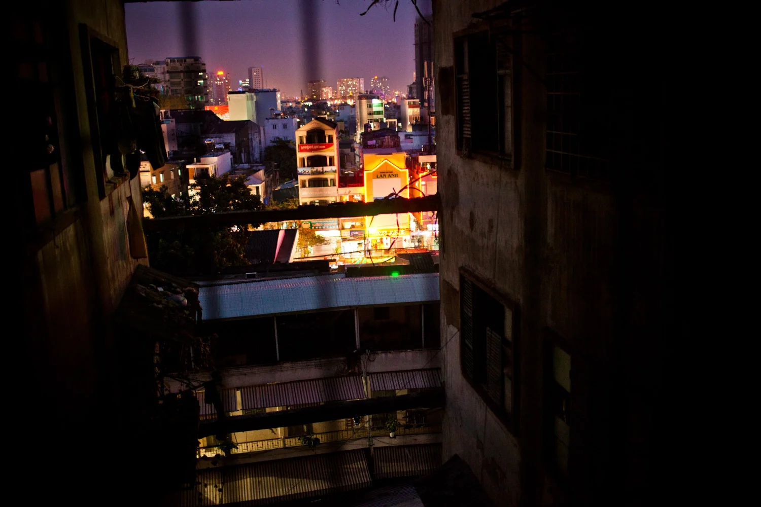 Saigon old apartments