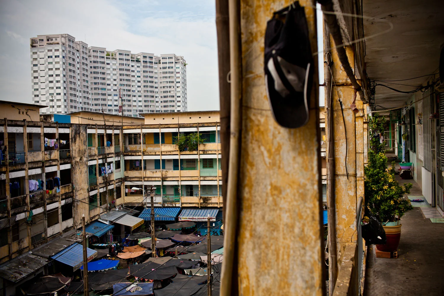 Saigon old apartments