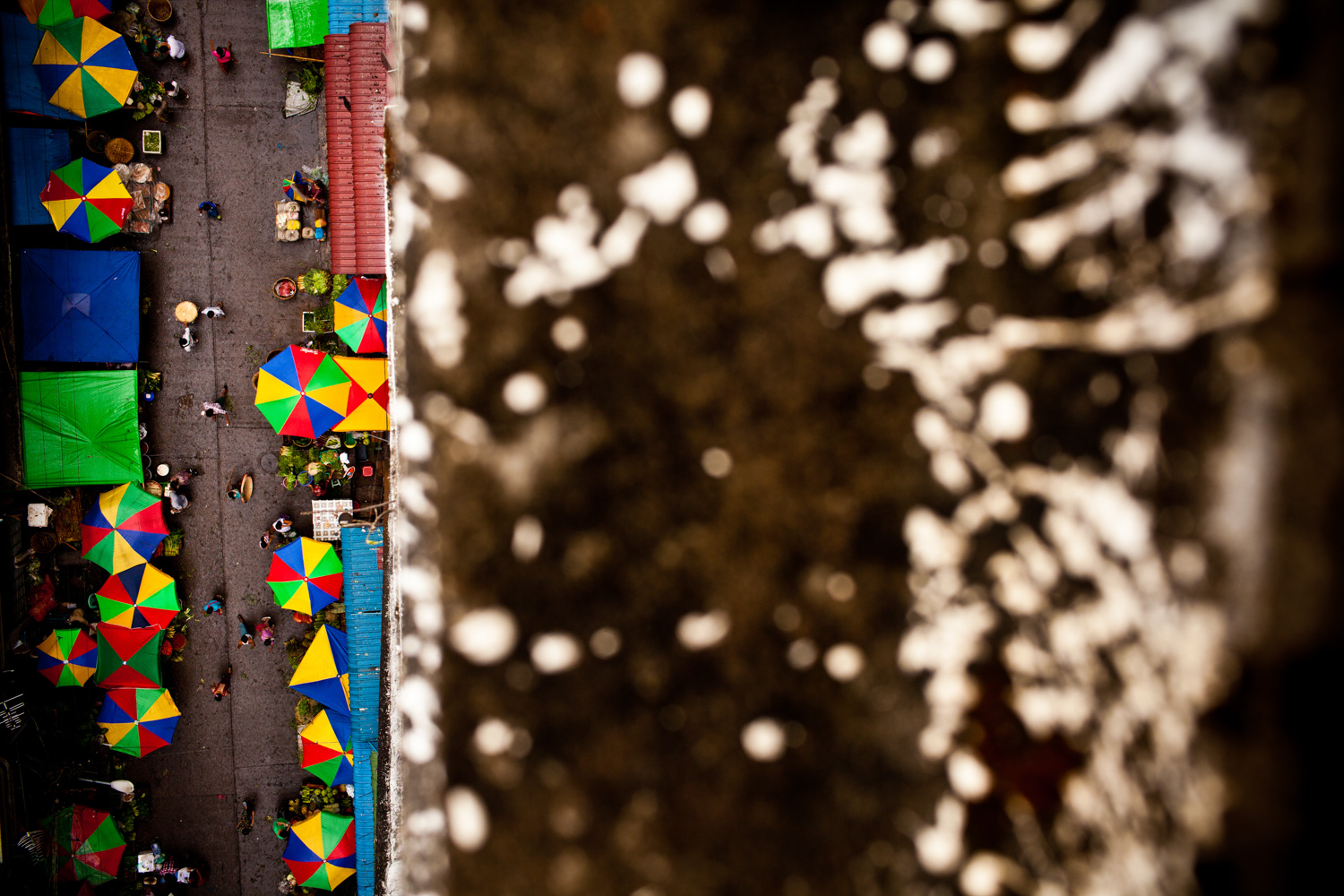 Markt von oben, Yangon