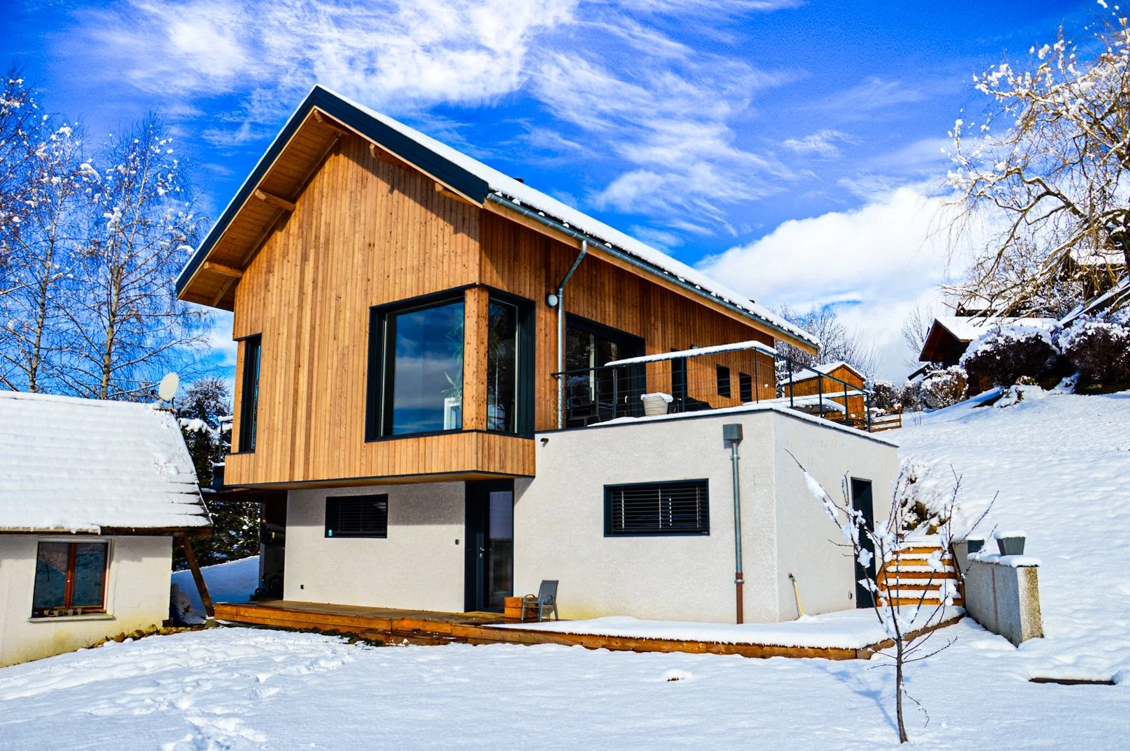 Maison en bois bioclimatique au Sappey en Chartreuse 38700