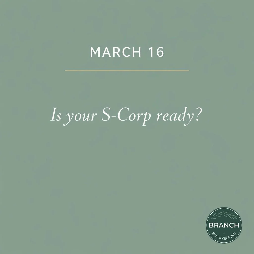 March 16th is just around the corner, and for our S-Corp family, that date carries some weight. 🗓️

As Kingdom entrepreneurs, we know that stewardship isn't just about the big wins: it&rsquo;s also about being faithful in the details of numbers and 