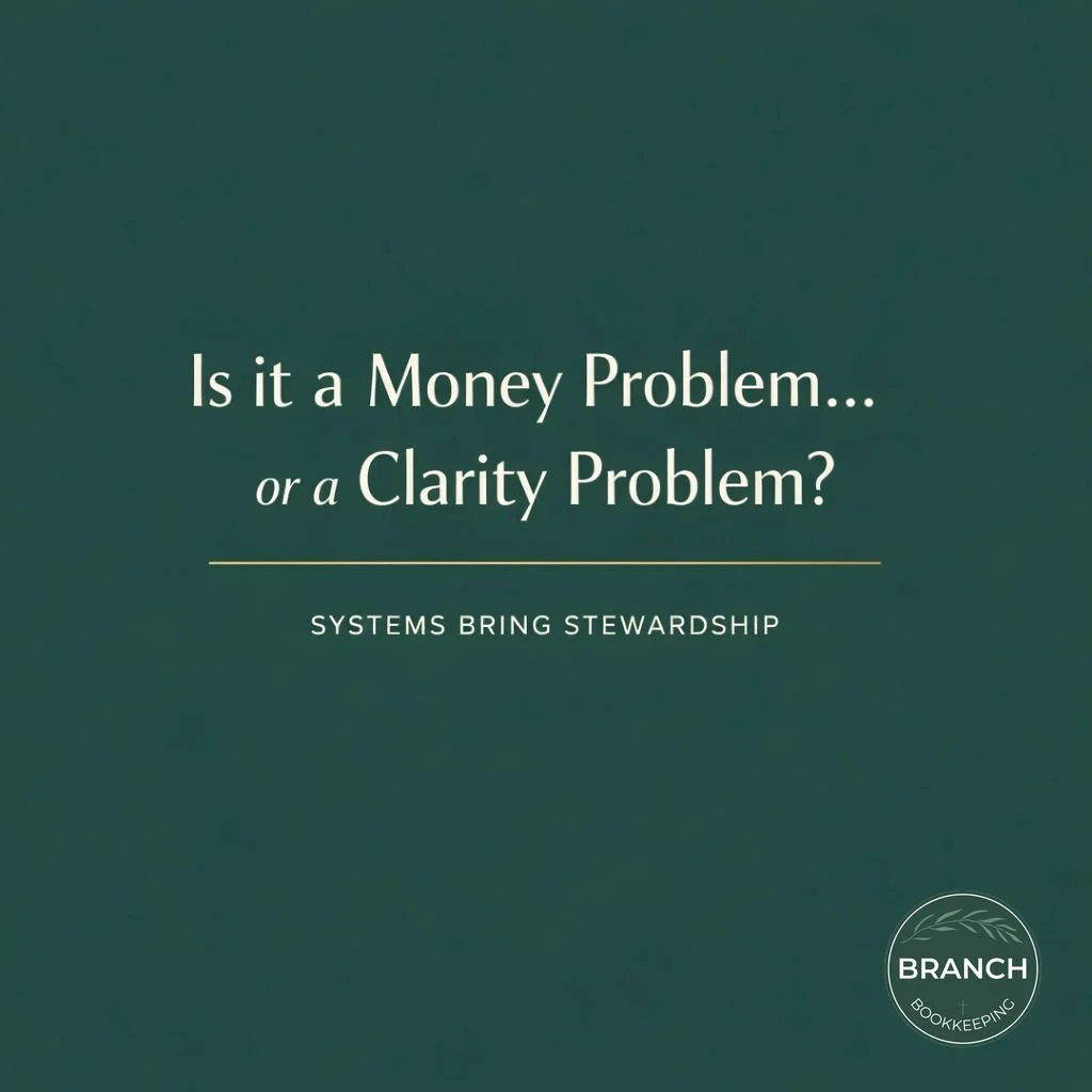 I think I have a money problem.

It&rsquo;s a phrase we hear often from business owners and ministry leaders. But after looking under the hood, we usually find something else.

Most people don&rsquo;t actually have a money problem. They have a clarit