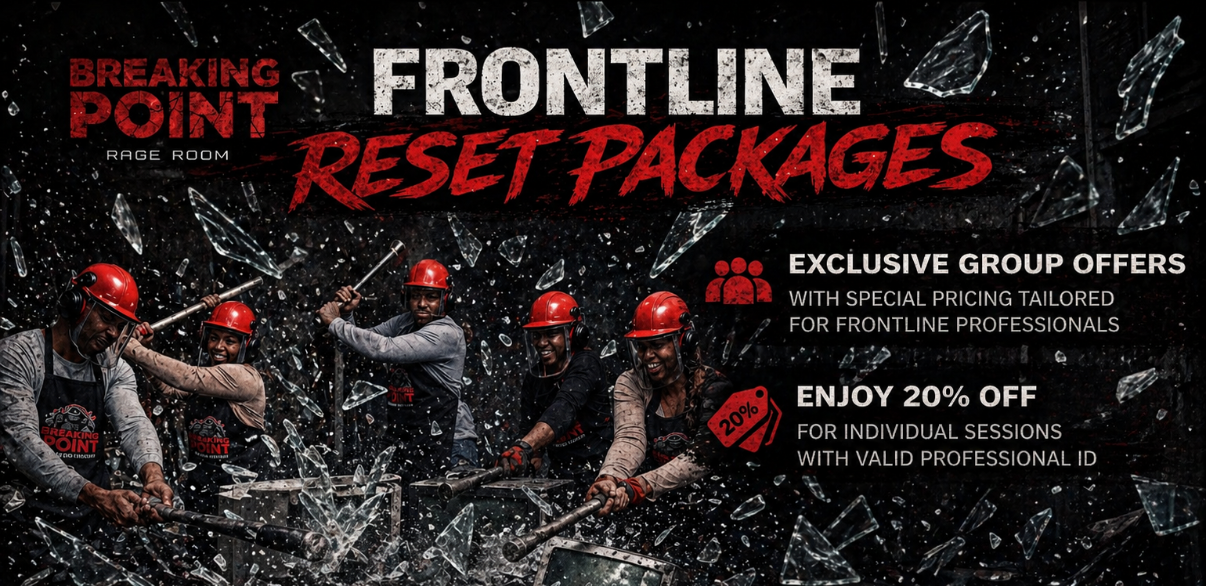 Frontline reset packages at Breaking Point Rage Room