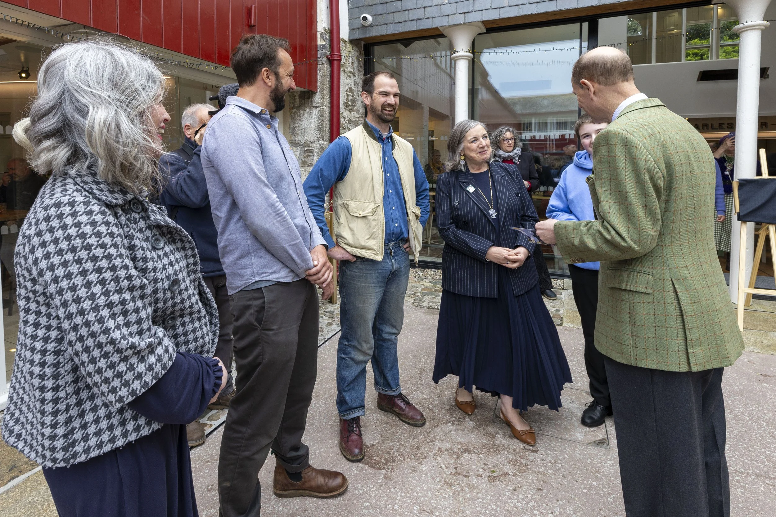 Prince Edward Meeting Josh Nawras Felix Mortimer Charlotte Williams Youth Council RepThe Buttermarket Redruth_1.jpg