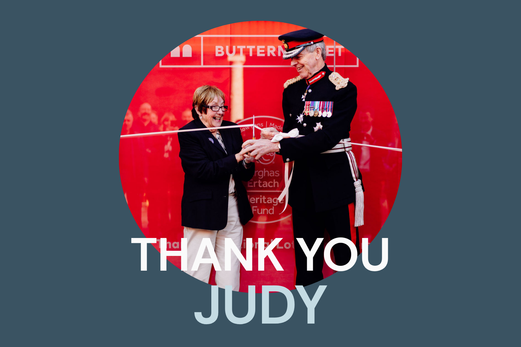 Thank you, Judy Davidson MBE