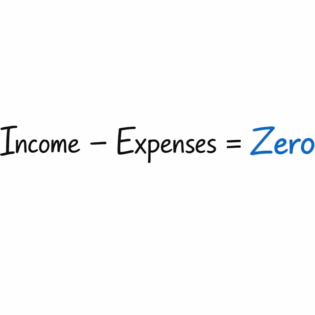 Let's talk about the budget method that completely changed the lives of my clients.

A zero-based budget means every single dollar has a name before the month begins. Income minus expenses equals ZERO. Not "whatever's left over goes to savings&q