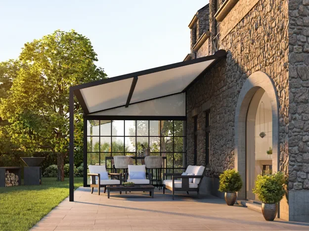 Terrasoverkapping met doek