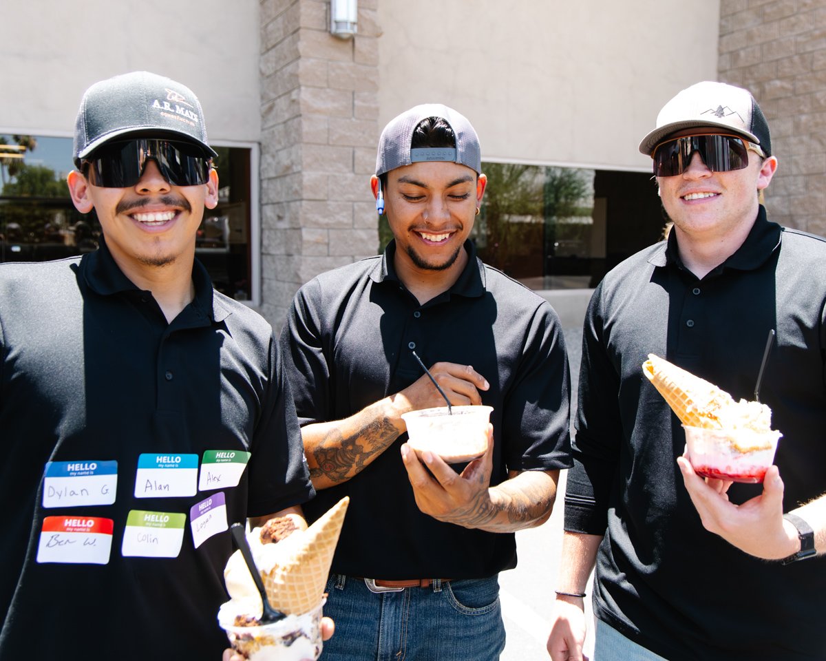 Our summer internship program is underway and this team is getting real time in the office and on active jobsites, learning how we plan, coordinate, and build from the ground up. 
 
We kicked things off last week with ice cream and bingo to beat the 