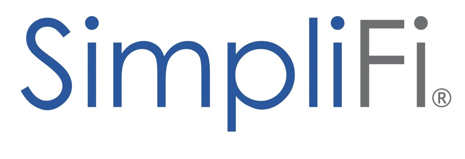The logo of Simplifi, a personal finance app, with the word "Simplifi" in blue and gray text.
