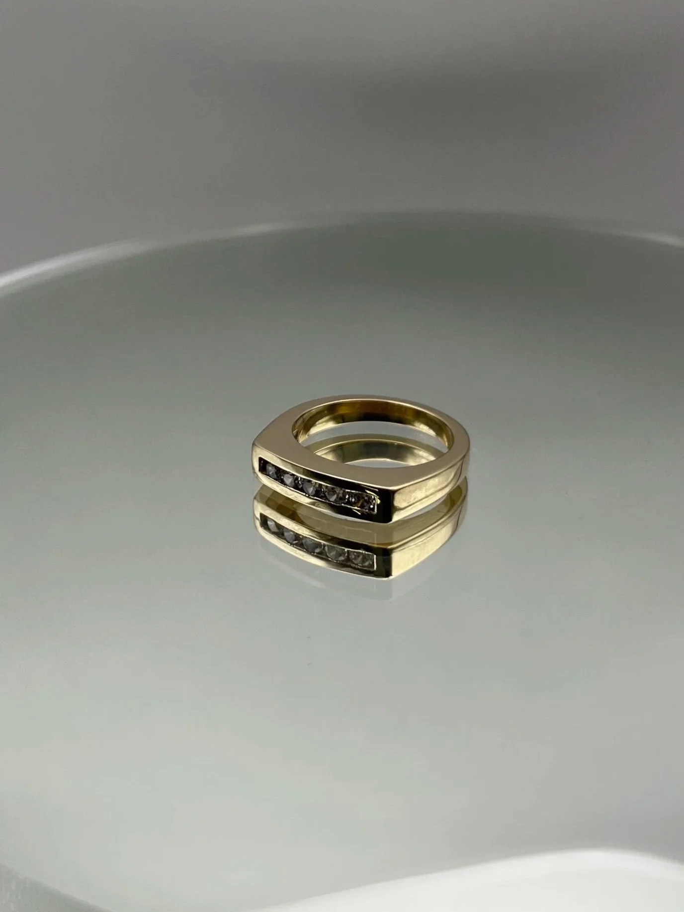 Channel Set - 14K Yellow Gold