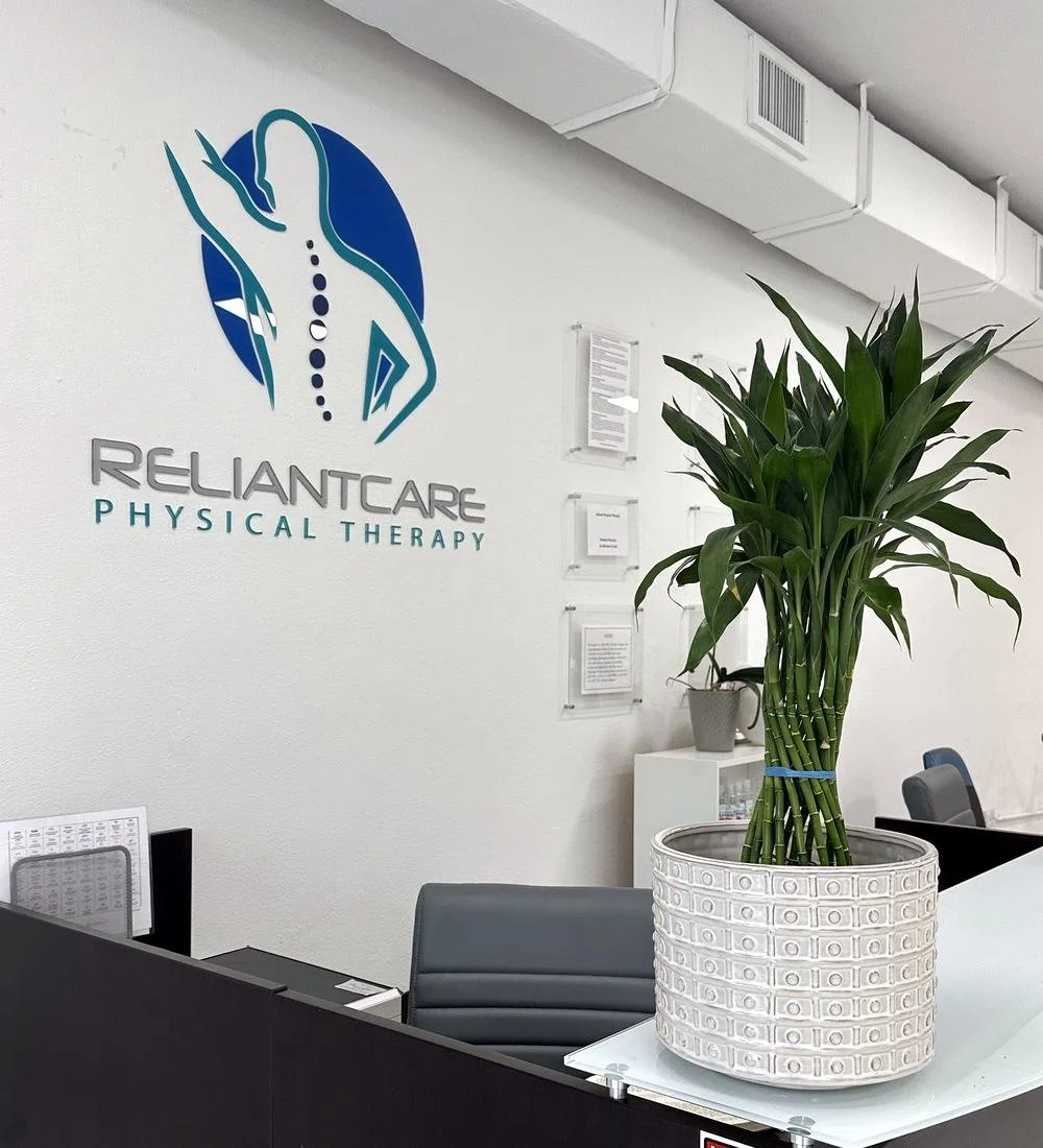 Reliantcare Physical Therapy logo wall