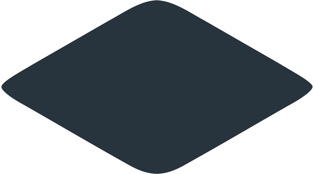 A black and white diagram of a diamond shape with a yellowish highlight at the top point, showing the sides with labels: 1. 'Reflection'; 2. 'Refraction'; 3. 'Total Internal Reflection'; 4. 'Refraction'; and the bottom point labeled 'Emerging light'.