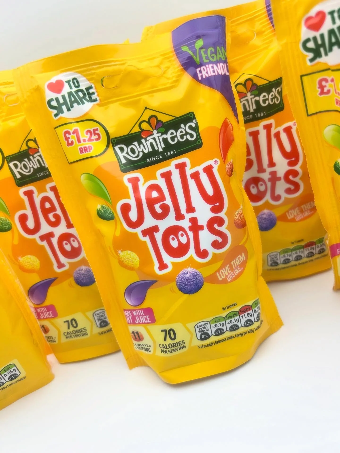 Got The Good Old Rowntree&rsquo;s Jelly Tots In Stock ✨ Sharing Bag 120g ✨ Vegan Friendly 🤩  #thesweetieking #sweets #postedsweets #kingofsweets👑 #southfields