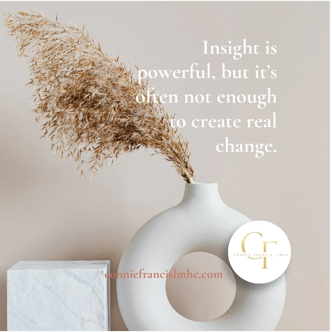 Knowing why you feel stuck can be powerful.
You might recognize your patterns.
You may understand the roots of certain reactions or habits.
You may even see clearly how those patterns show up in your life.
Insight matters.
But insight alone doesn&rsq