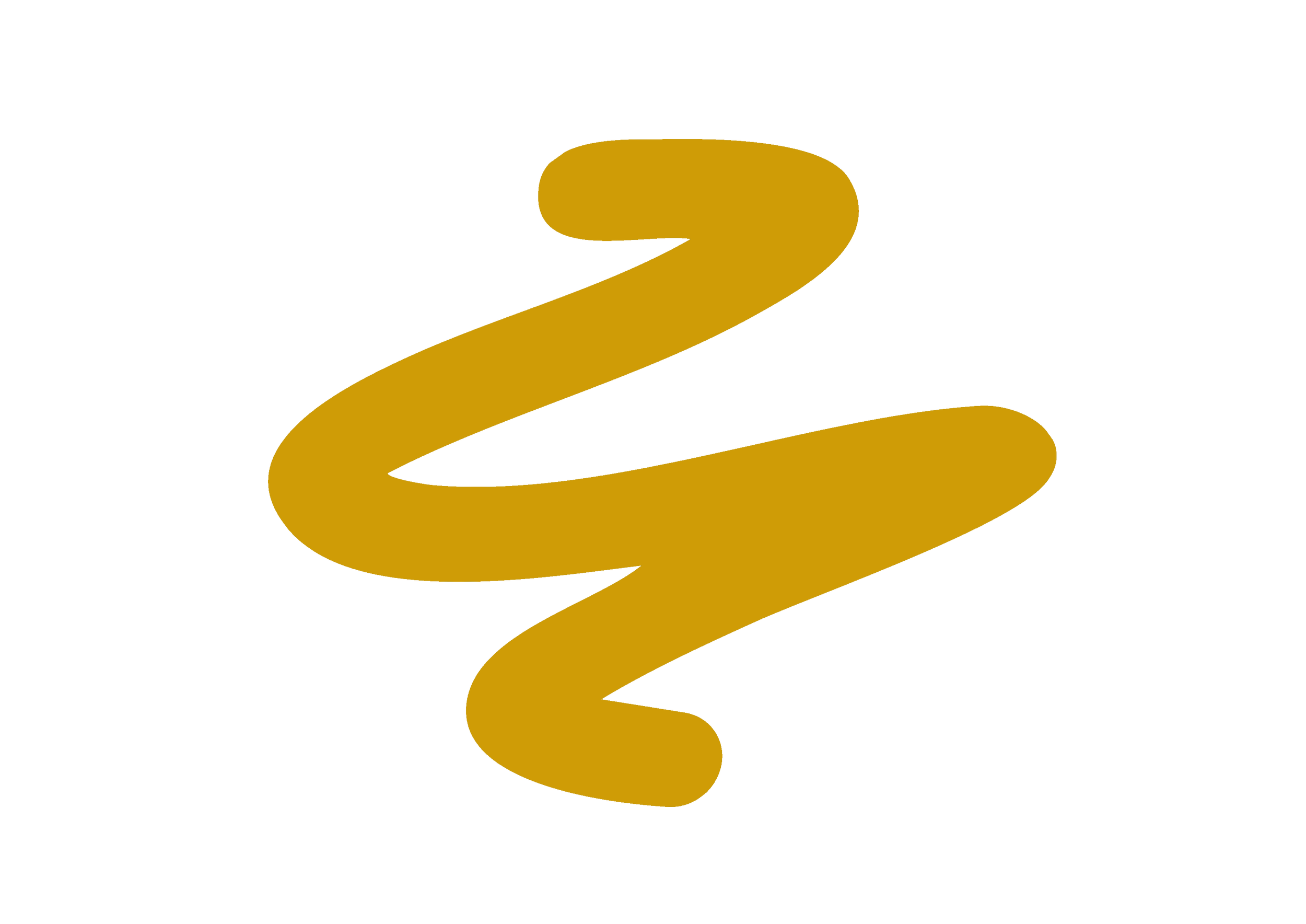 Tratto grafico del logo di Gianmarco Pallaoro. Design astratto con una linea dorata a spirale su sfondo nero