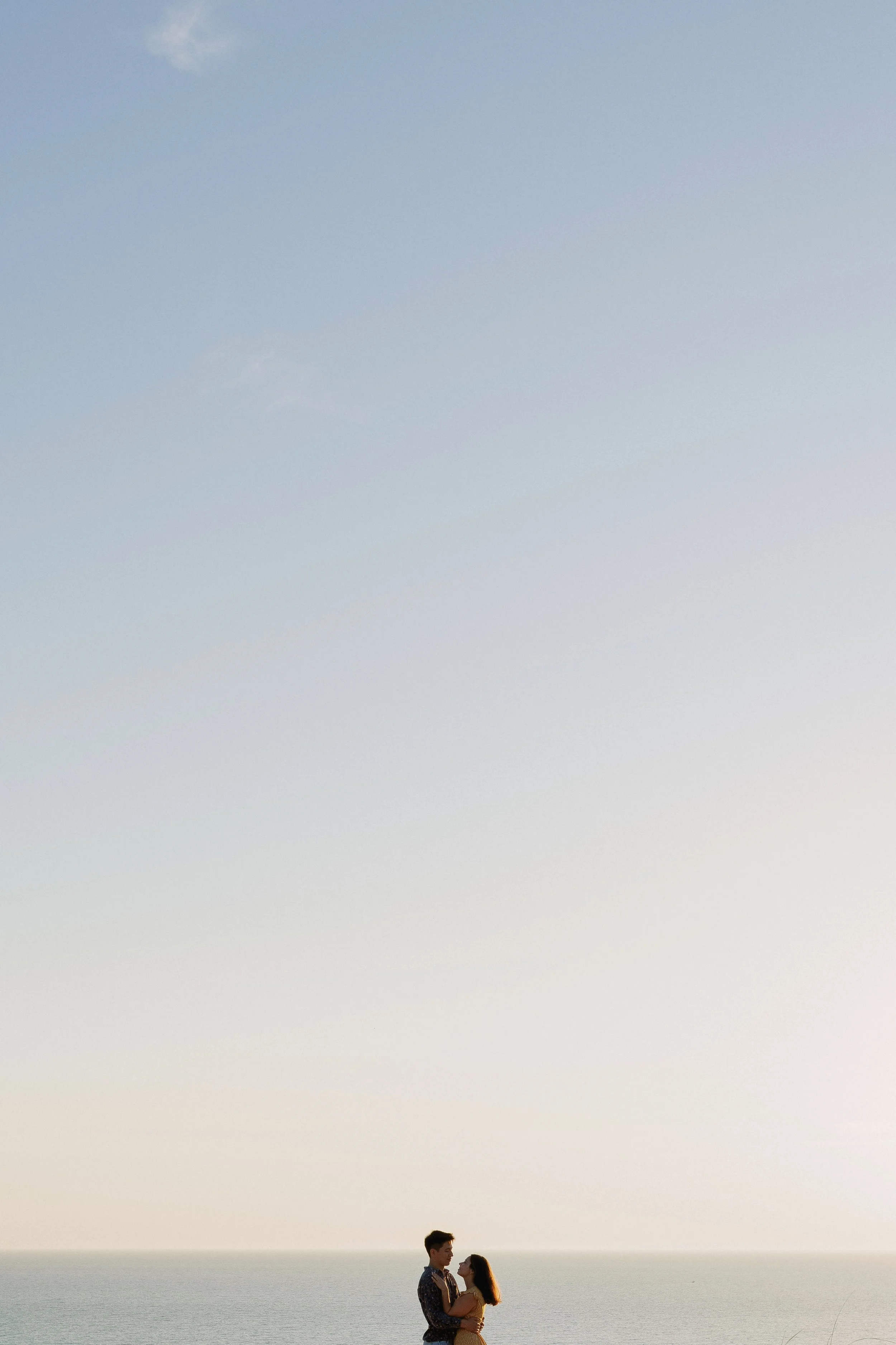 Sofia and Jojo’s engagement session on the dunes of Lake Michigan