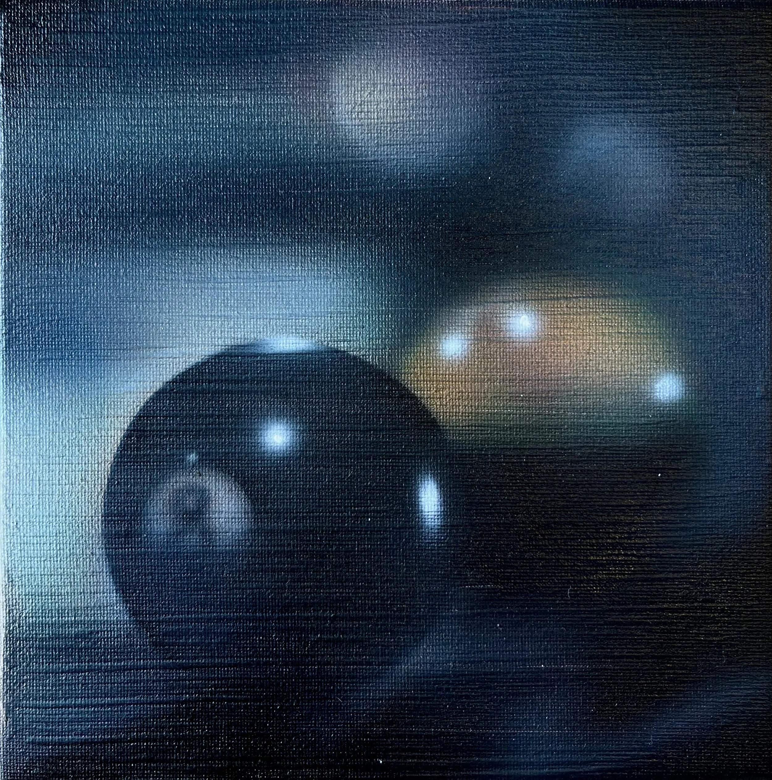 
“Eight ball” (I always scratch) Acrylic on 8x8” cotton canvas. 2025